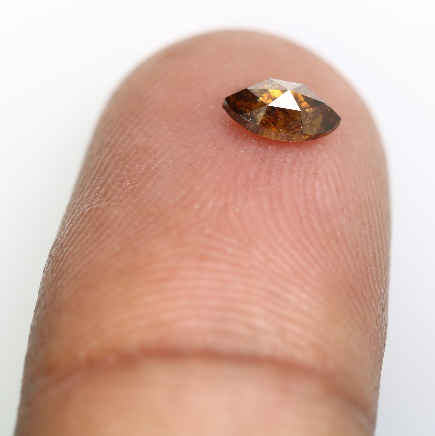 0.44 Carat 6.2 MM Marquise Shape Fancy Brown Color Diamond for Wedding Ring and Unique Bridal Jewelry Design - JayKrishna Diamond