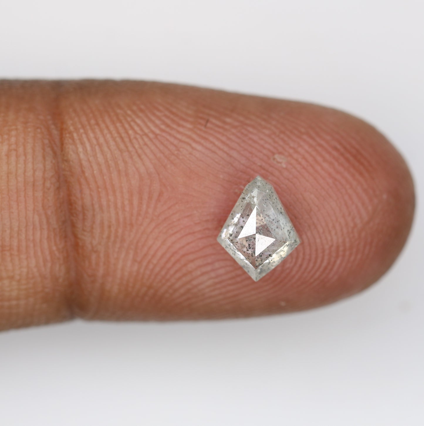 1.03 CT 7.90 MM Kite Shape Salt And Pepper Diamond For Wedding Ring - JayKrishna Diamond