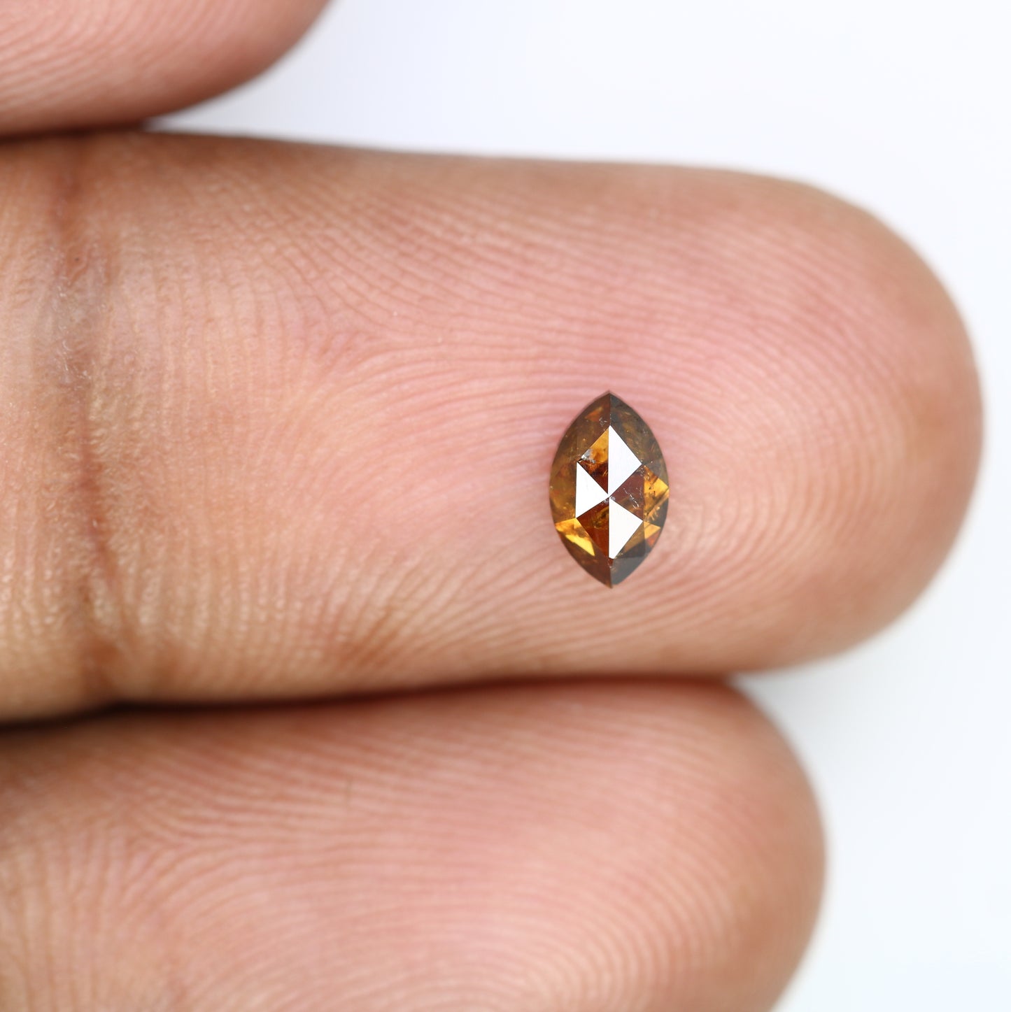 0.44 Carat 6.2 MM Marquise Shape Fancy Brown Color Diamond for Wedding Ring and Unique Bridal Jewelry Design - JayKrishna Diamond
