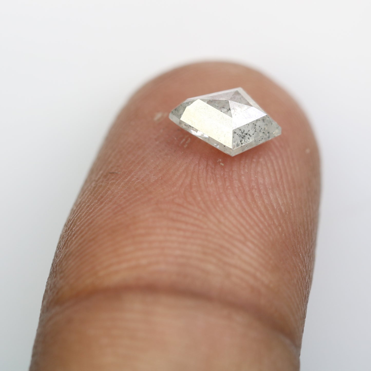 1.03 CT 7.90 MM Kite Shape Salt And Pepper Diamond For Wedding Ring - JayKrishna Diamond