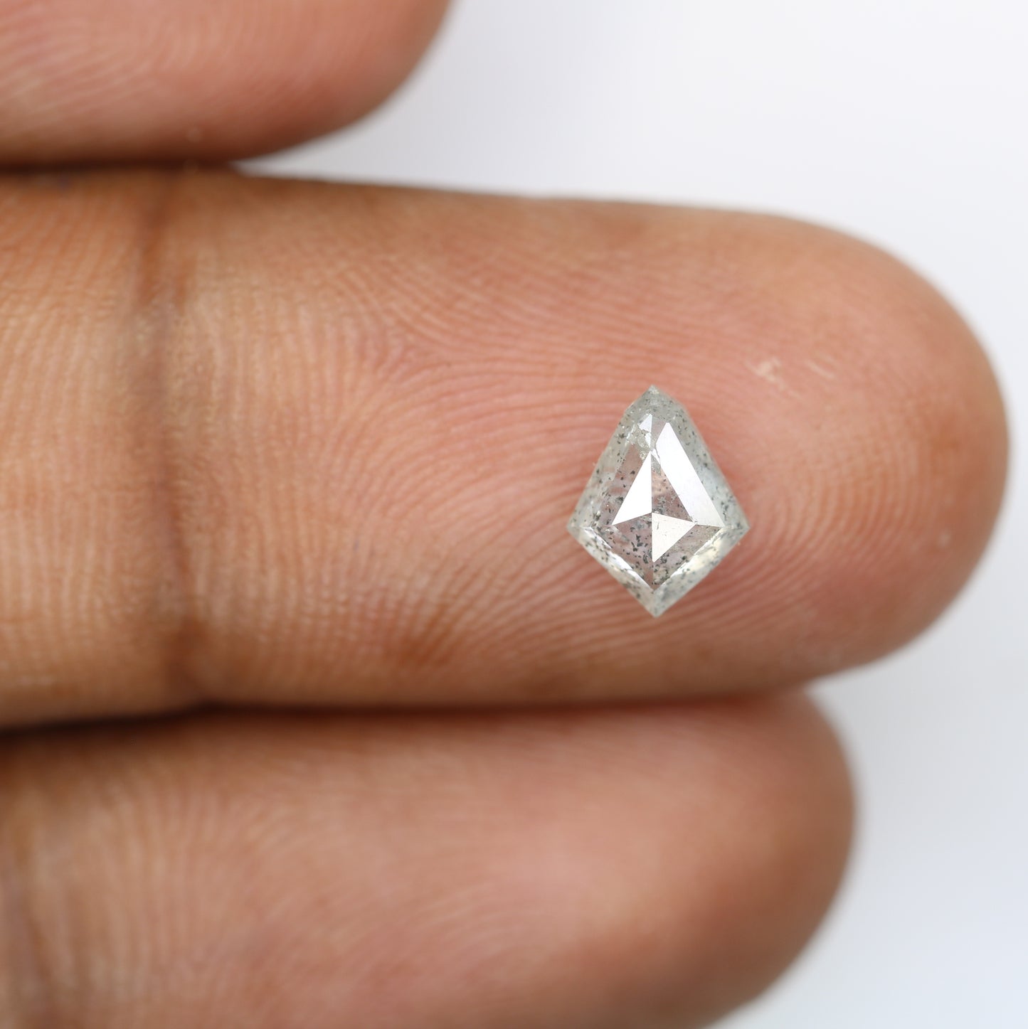 1.03 CT 7.90 MM Kite Shape Salt And Pepper Diamond For Wedding Ring - JayKrishna Diamond