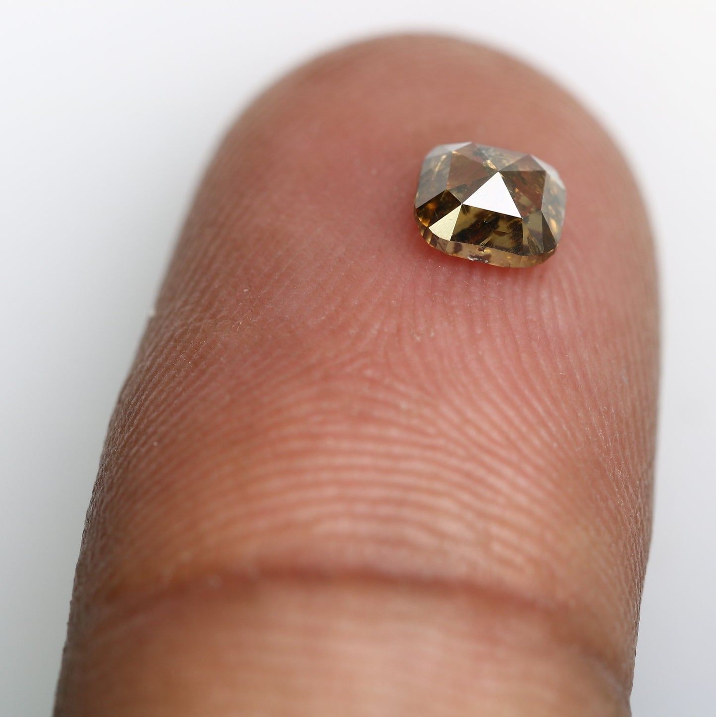 0.57 Ct Loose Cushion Cut Brown Diamond – Earthy Gem for Unique Engagement Ring Designs - JayKrishna Diamond