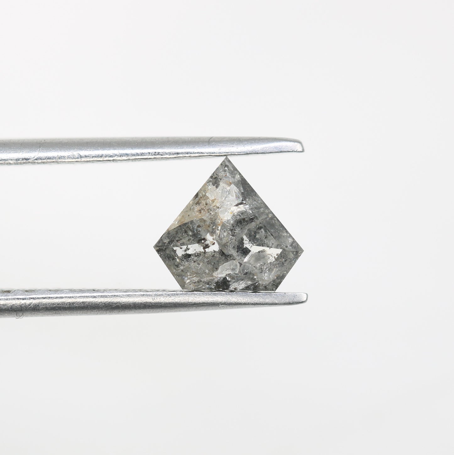 0.77 CT Diamond Cut Salt And Pepper Natural Diamond For Engagement Ring - JayKrishna Diamond