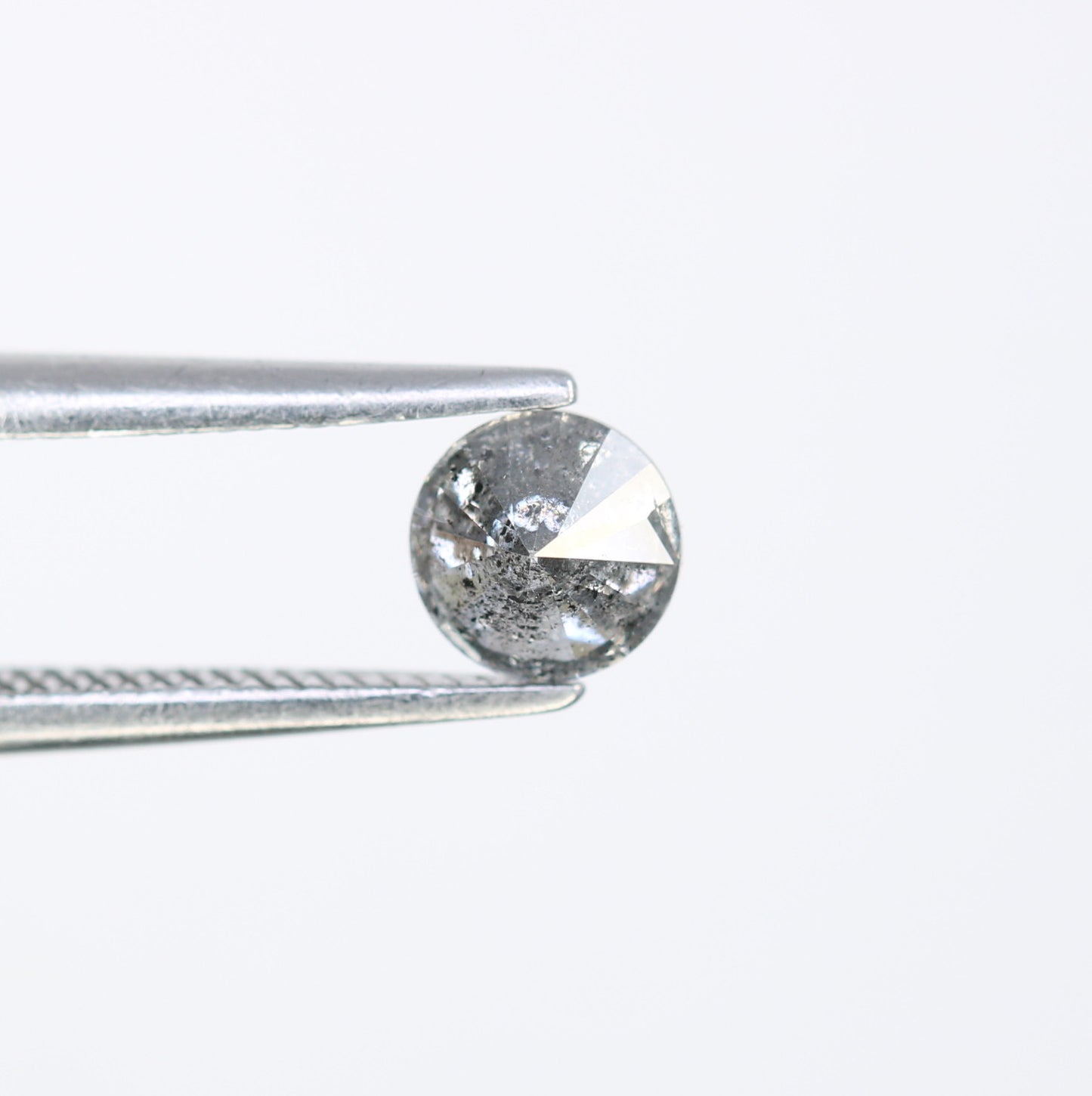 Unique 0.42 CT Salt & Pepper Round Brilliant Cut Diamond | Perfect for Engagement Rings | 4.60 MM - JayKrishna Diamond