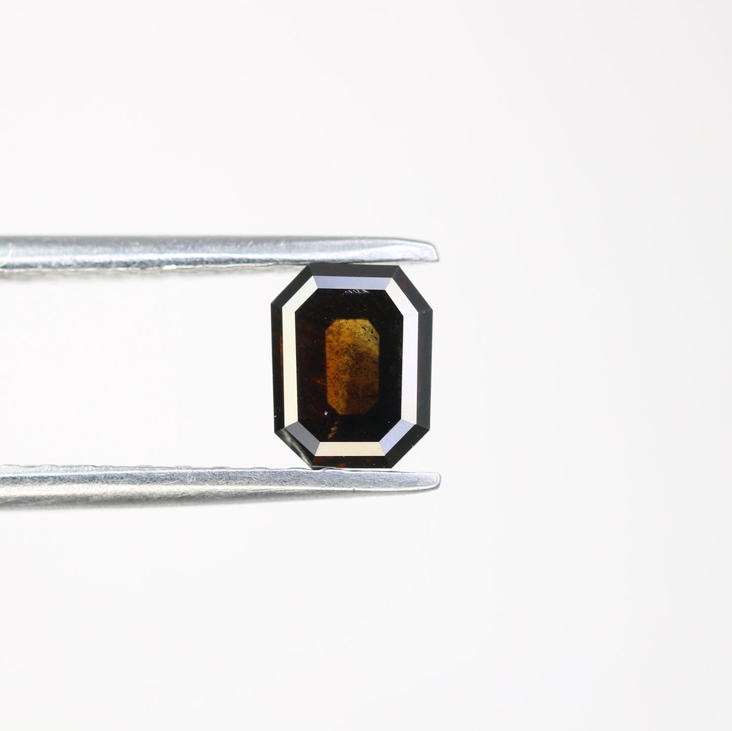 0.77 CT Dark Brown Emerald Shape Natural Loose Diamond For Engagement Ring - JayKrishna Diamond