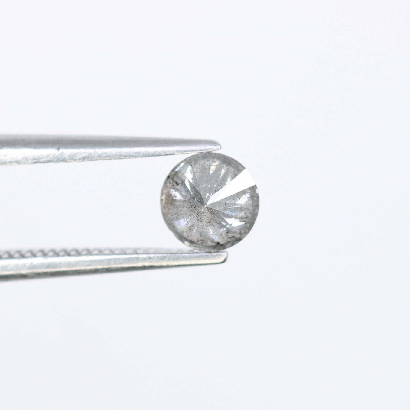 0.37 CT Round Salt and Pepper Brilliant Cut Diamond 4.50 MM | Natural Gemstone for Custom Engagement Rings, Unique & Ethical Fine Jewelry - JayKrishna Diamond