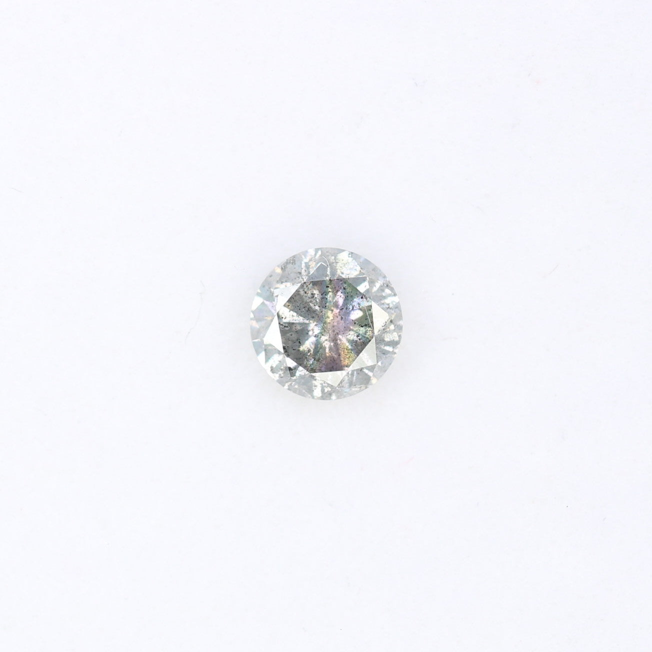 0.37 CT Round Salt and Pepper Brilliant Cut Diamond 4.50 MM | Natural Gemstone for Custom Engagement Rings, Unique & Ethical Fine Jewelry - JayKrishna Diamond