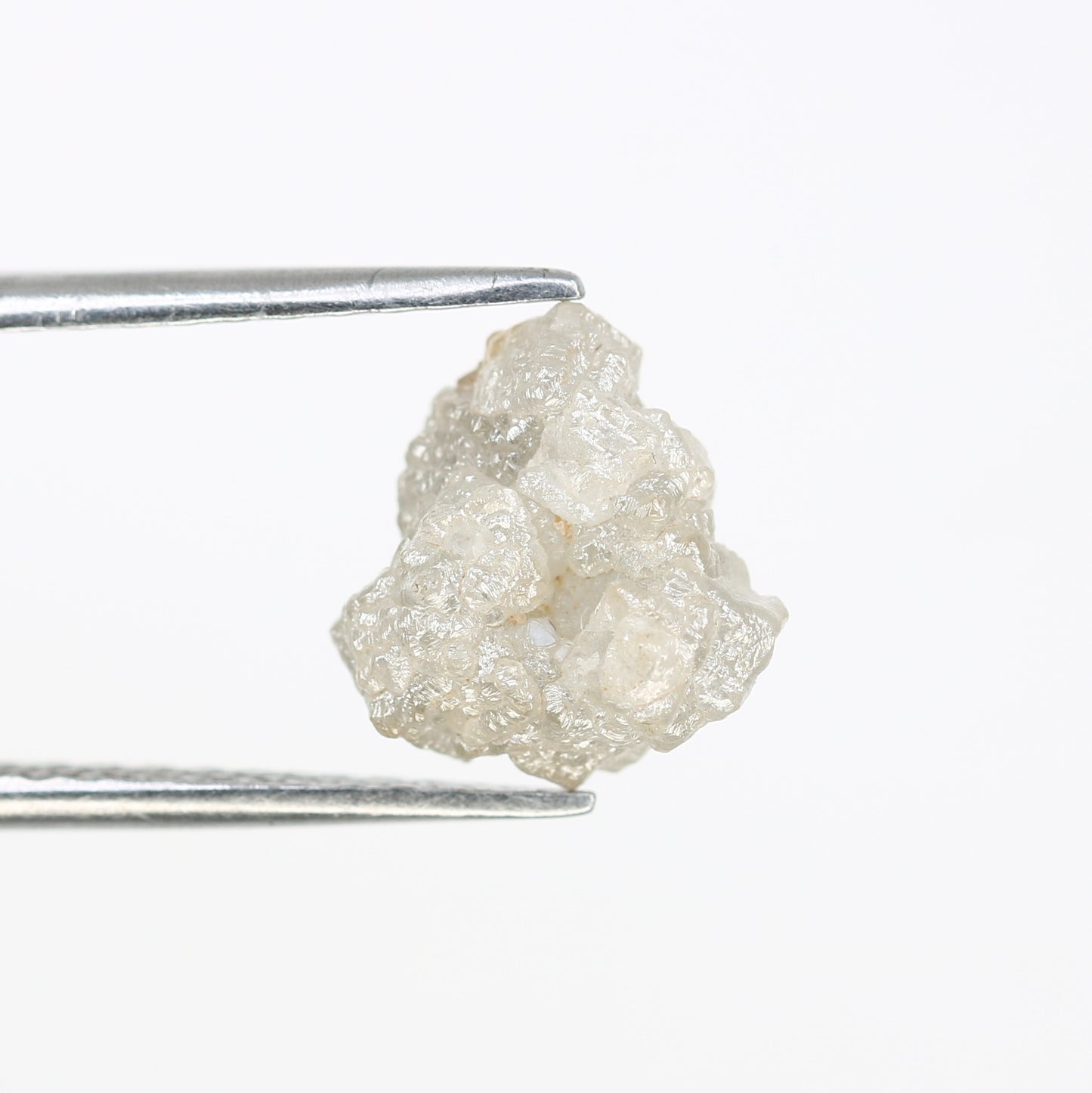 3.00 CT Raw Rough Irregular Cut Grey Diamond For Wedding Ring - JayKrishna Diamond