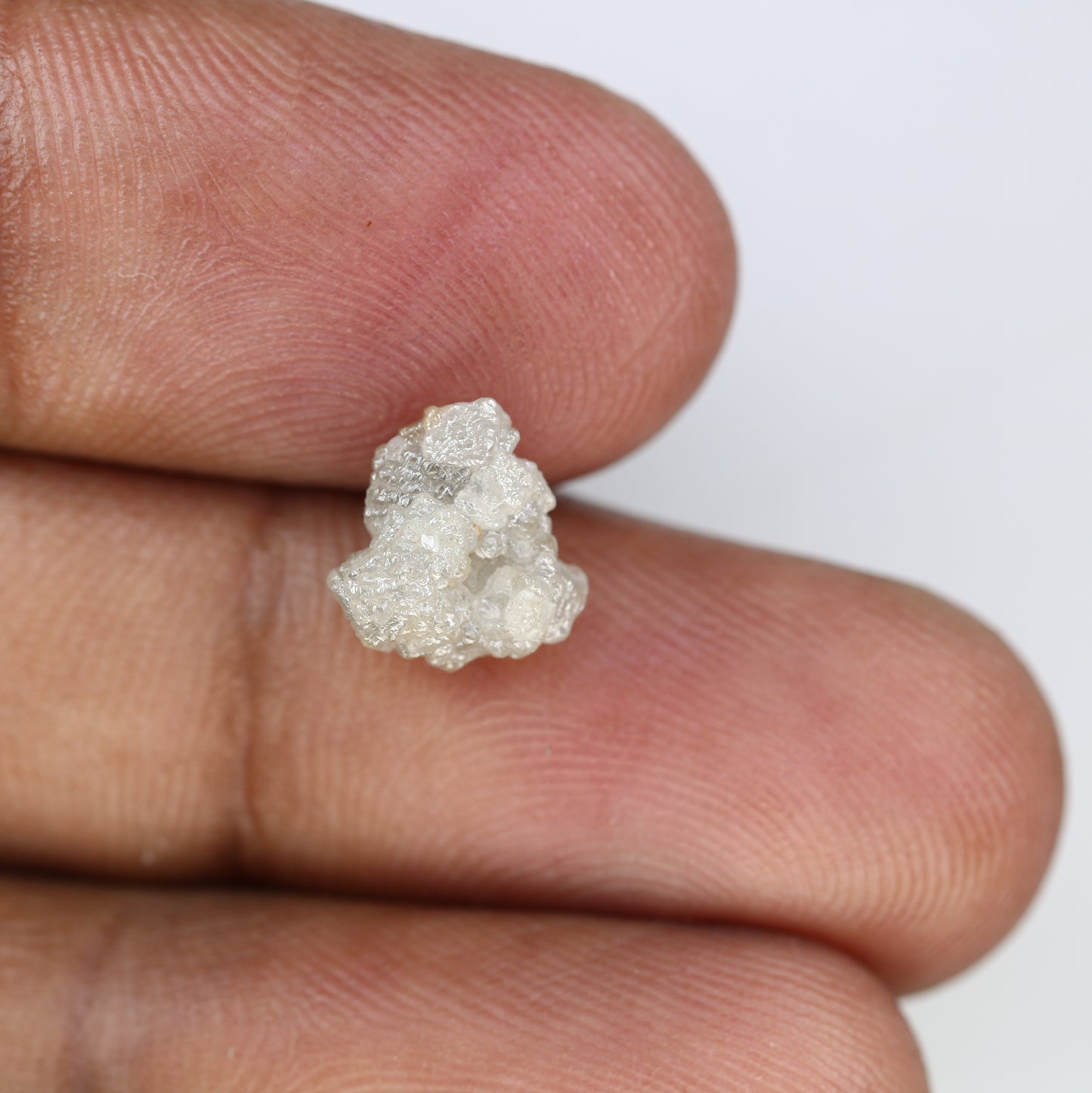 3.00 CT Raw Rough Irregular Cut Grey Diamond For Wedding Ring - JayKrishna Diamond