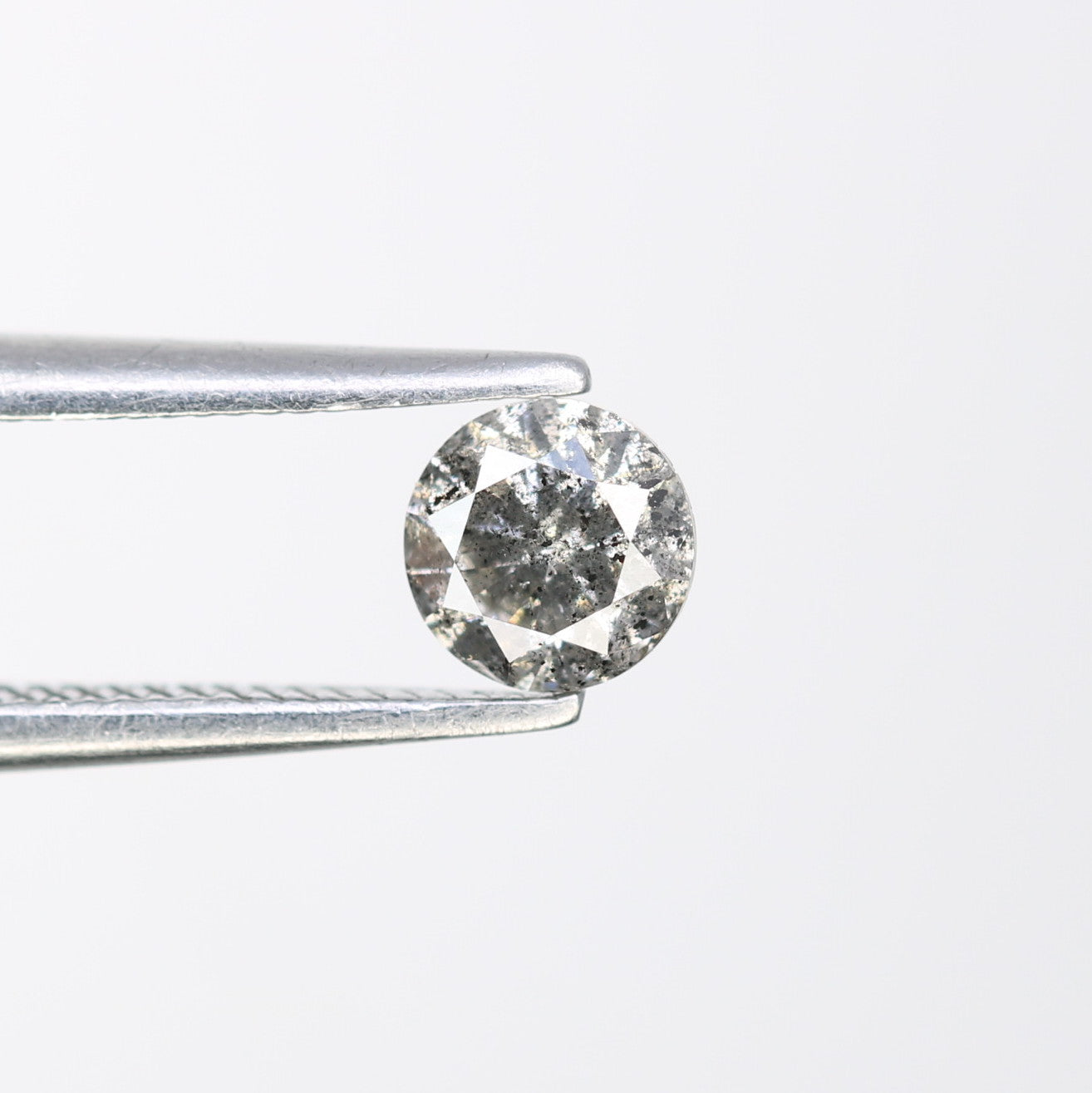 0.39 CT Brilliant Cut Salt and Pepper Round Loose Diamond for Custom Engagement Rings, Unique Fine Jewelry & Ethical Bridal Jewelry - JayKrishna Diamond