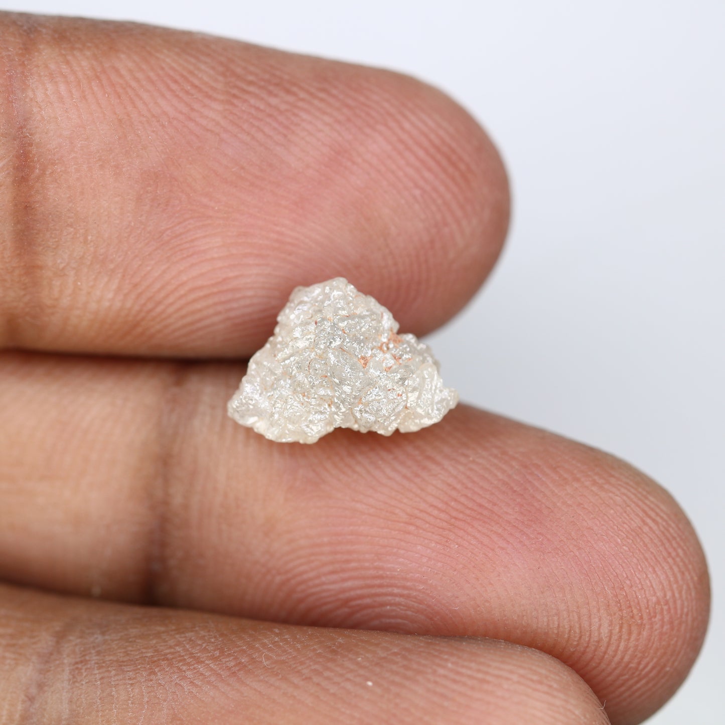 3.75 CT Uncut Irregular Shape Grey Rough Raw Diamond For Promise Ring - JayKrishna Diamond