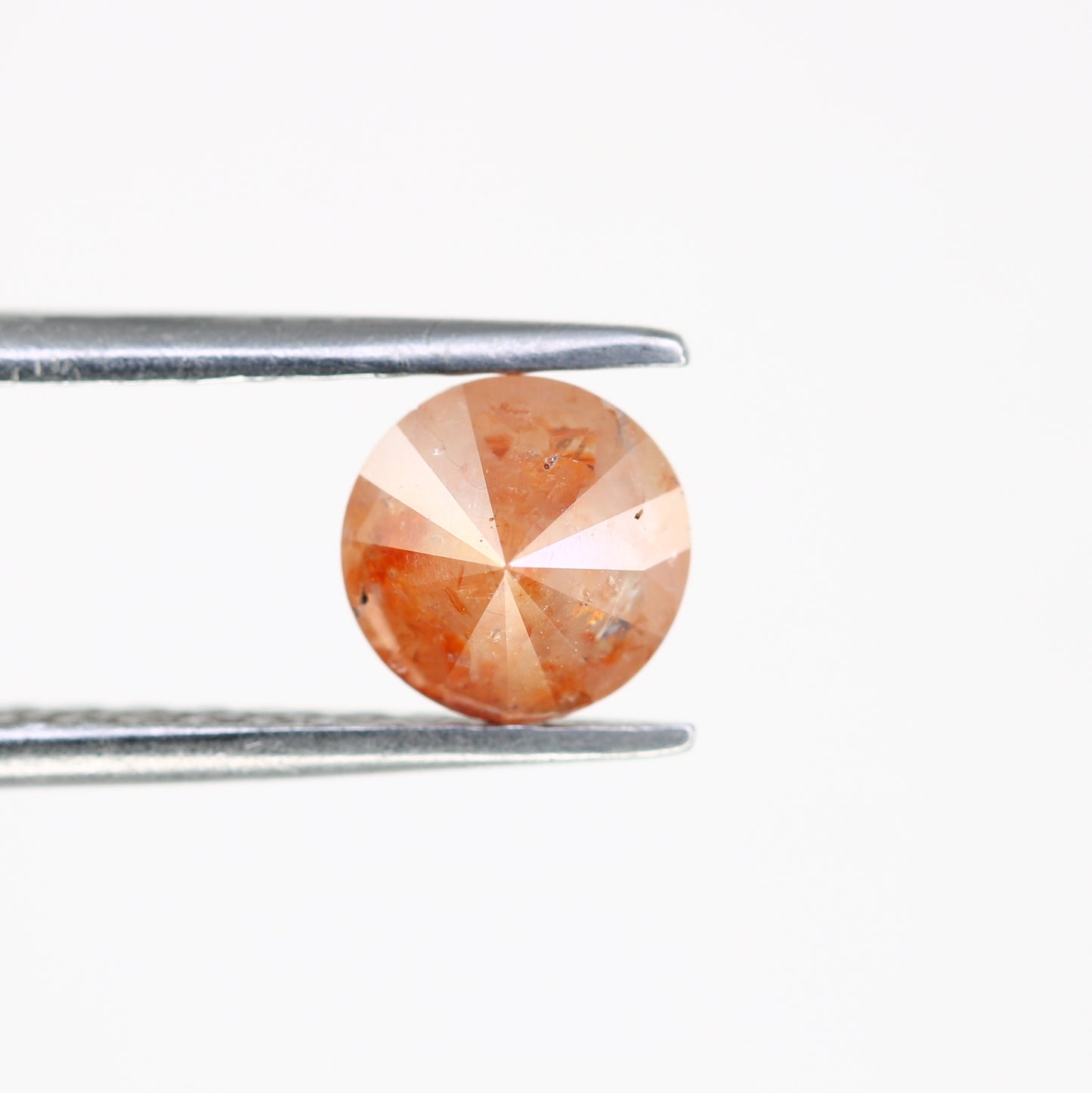 0.86 CT Natural Round Brilliant Cut Peach Loose 5.40 MM Diamond For Proposal Ring - JayKrishna Diamond