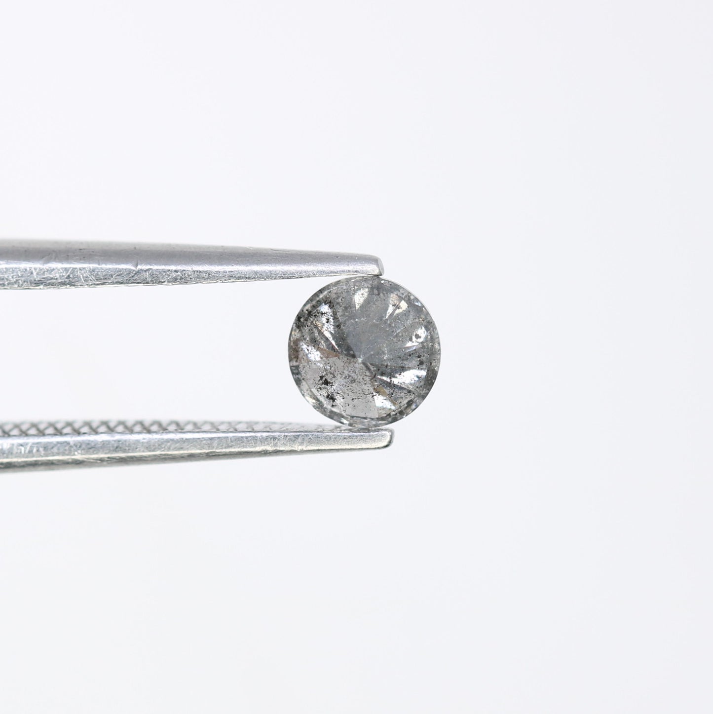 0.40 CT 4.50 x 2.80 MM Round Brilliant Cut Natural Salt and Pepper Diamond for Custom Engagement Rings, Unique Fine Jewelry & Ethical Bridal Jewelry - JayKrishna Diamond