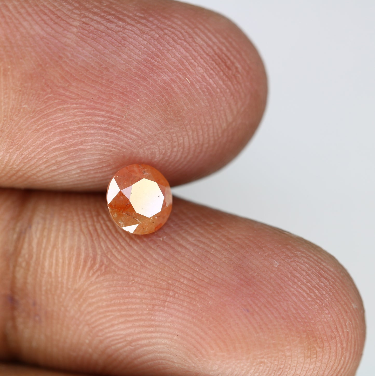 0.93 CT Natural Brilliant Cut Peach Loose Round Diamond For Proposal Ring - JayKrishna Diamond