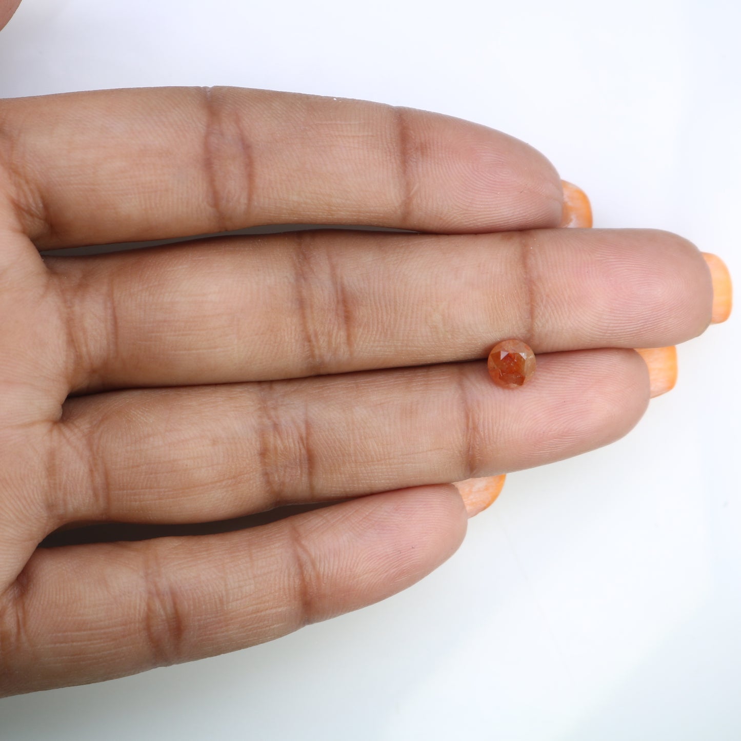 0.93 CT Natural Brilliant Cut Peach Loose Round Diamond For Proposal Ring - JayKrishna Diamond