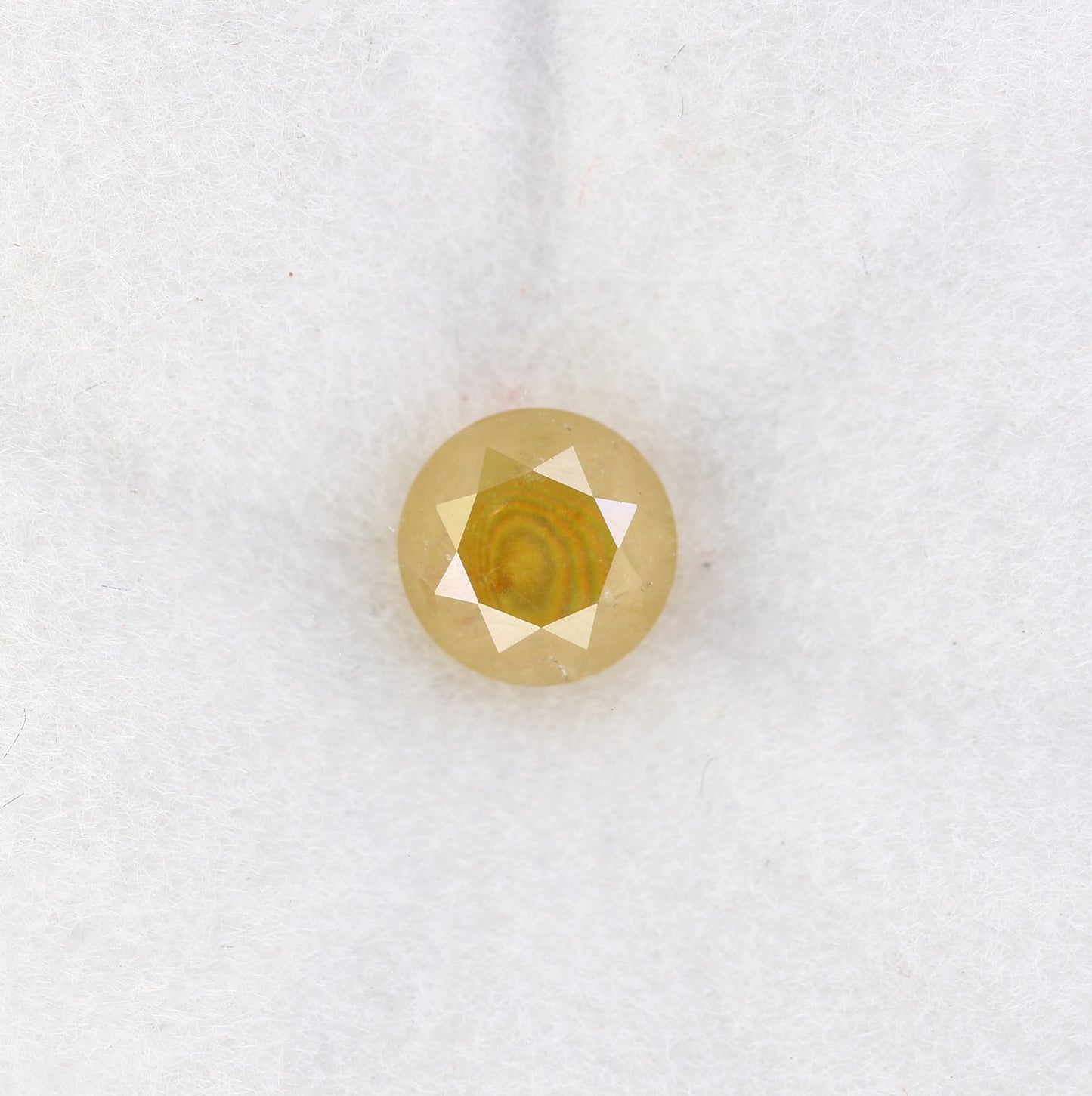 0.84 CT Round Brilliant Cut Yellow Diamond For Engagement Ring - JayKrishna Diamond