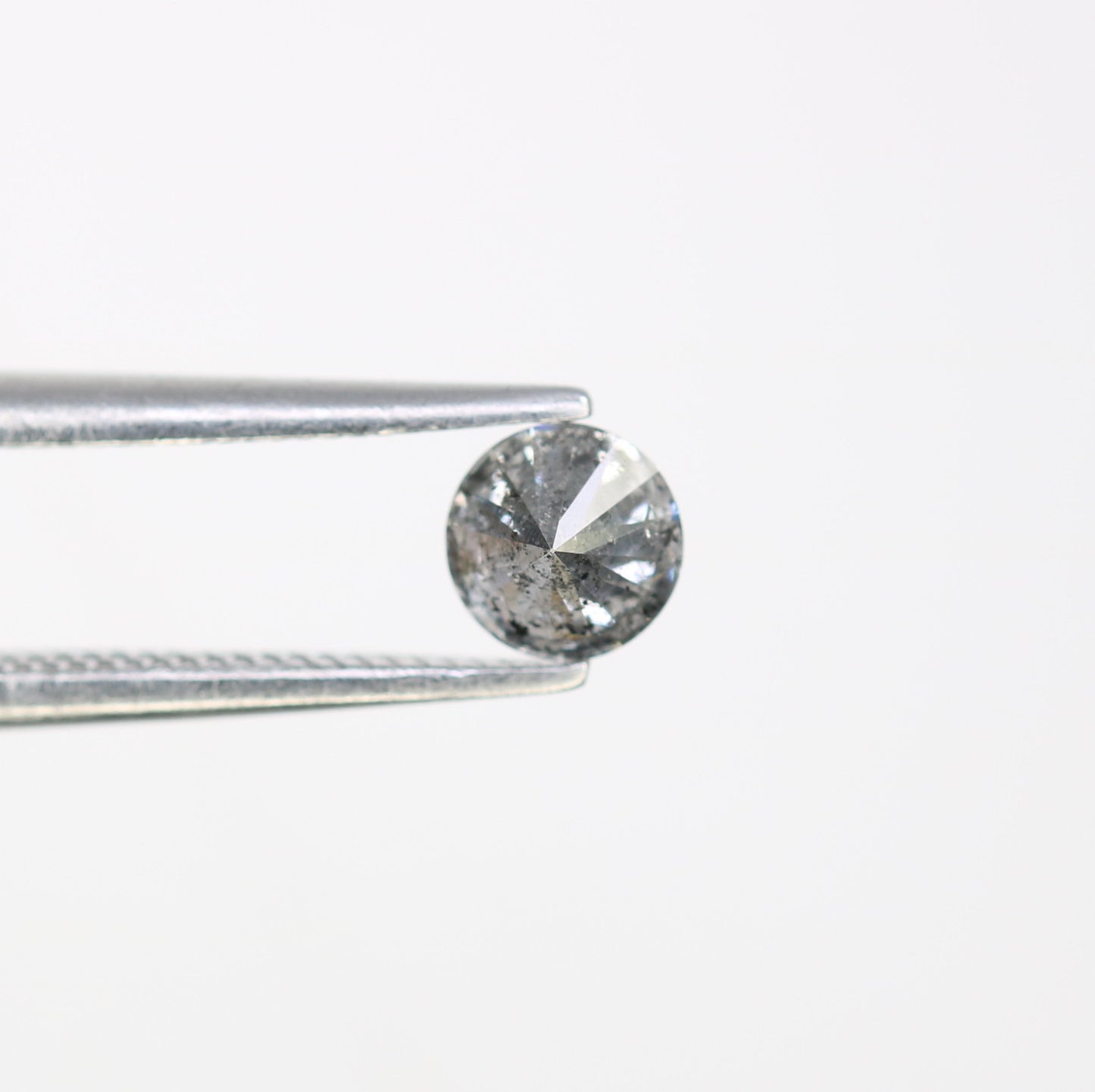 Unique 0.36 CT Salt & Pepper Round Brilliant Cut Diamond | Perfect for Engagement Rings | 4.50 x 2.70 MM - JayKrishna Diamond