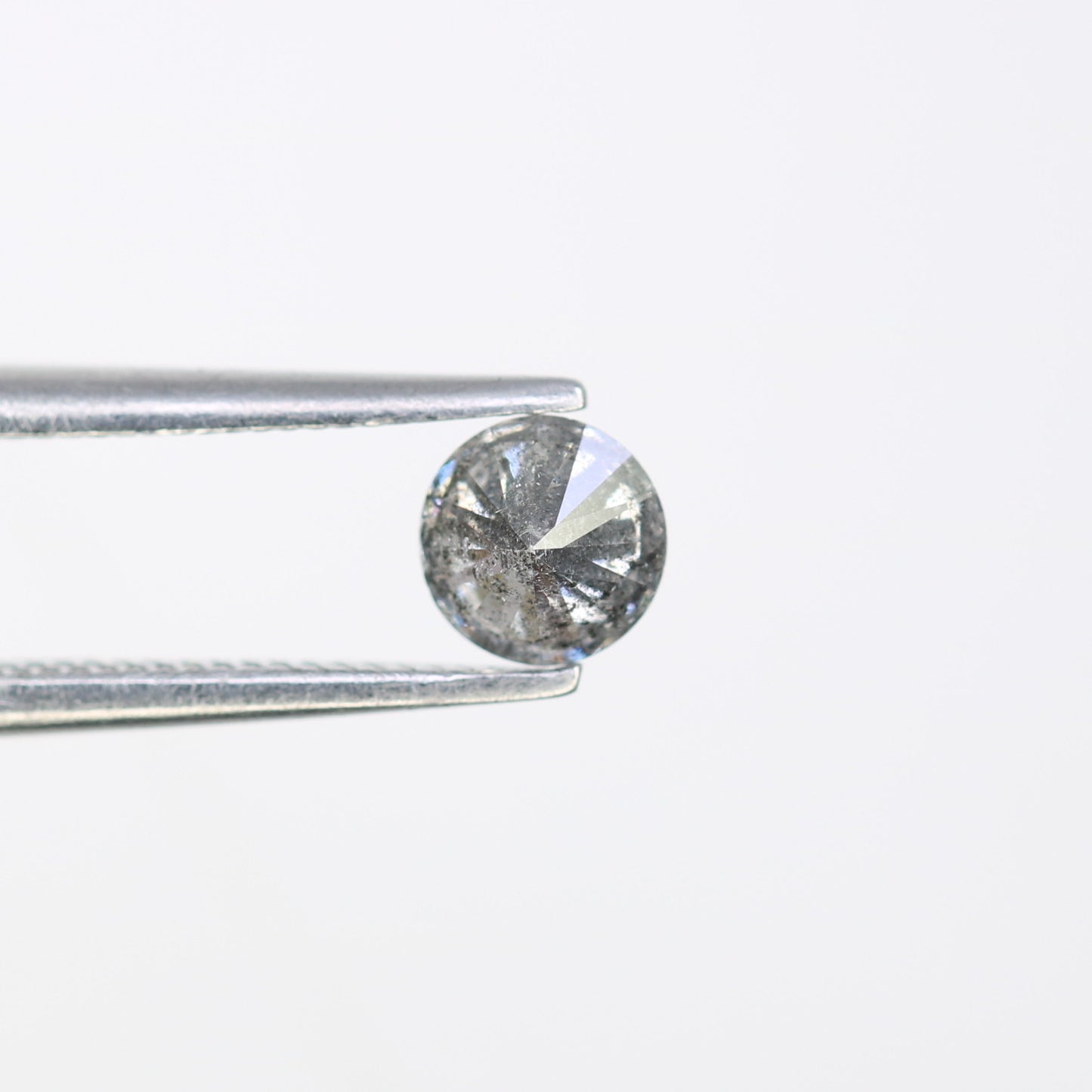 Unique 0.36 CT Salt & Pepper Round Brilliant Cut Diamond | Perfect for Engagement Rings - JayKrishna Diamond