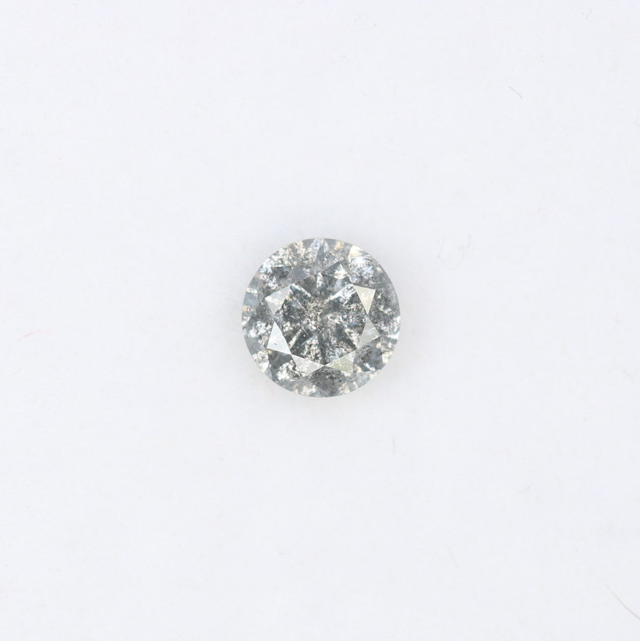 Unique 0.36 CT Salt & Pepper Round Brilliant Cut Diamond | Perfect for Engagement Rings - JayKrishna Diamond
