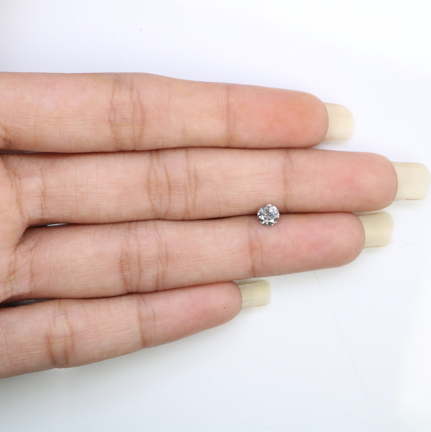 Unique 0.36 CT Salt & Pepper Round Brilliant Cut Diamond | Perfect for Engagement Rings - JayKrishna Diamond