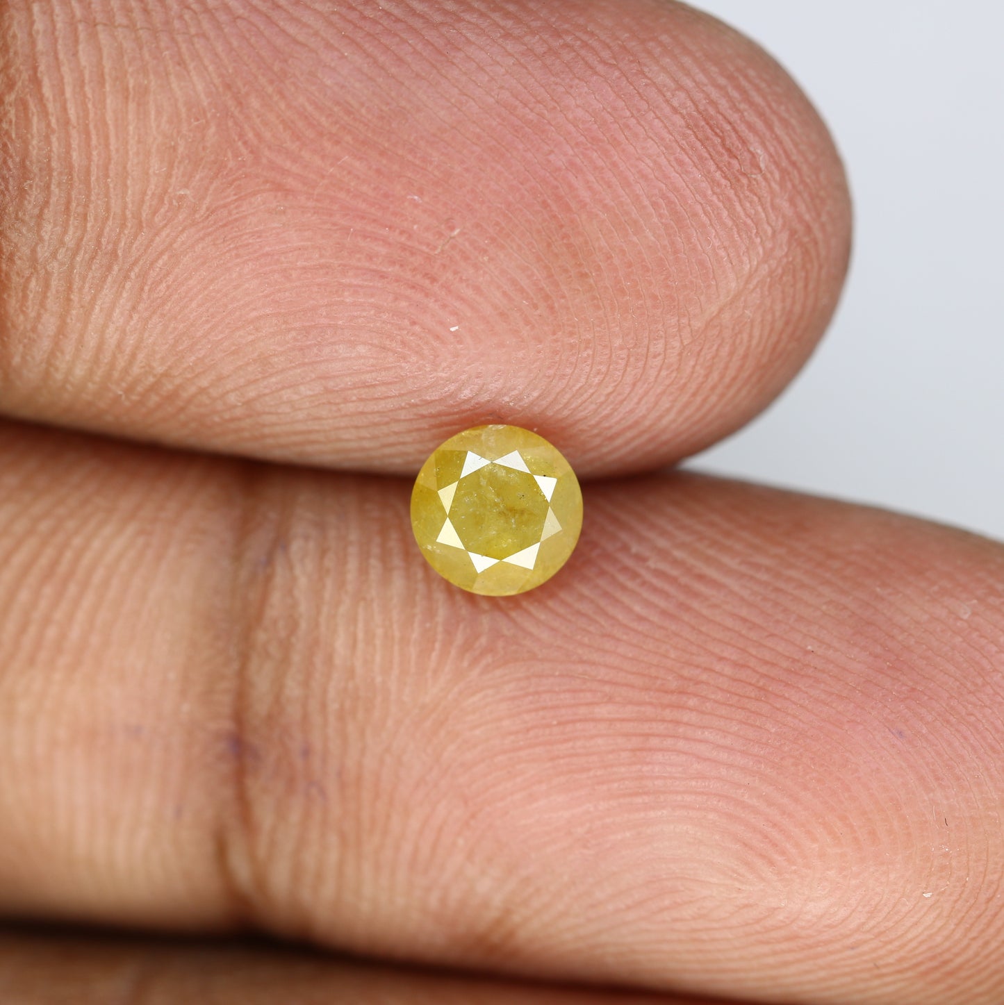 0.68 CT Loose Yellow Round Brilliant Cut Diamond For Engagement Ring - JayKrishna Diamond