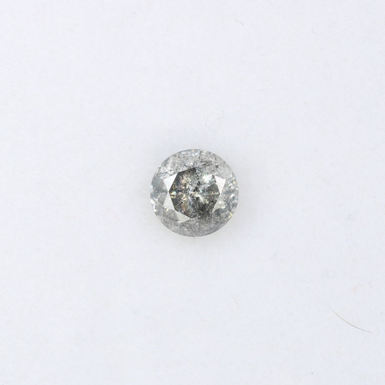 0.35 CT 4.20MM Loose Salt and Pepper Round Brilliant Cut Diamond | Perfect for Custom Engagement Rings, Unique Rustic Jewelry & Wedding Bands - JayKrishna Diamond