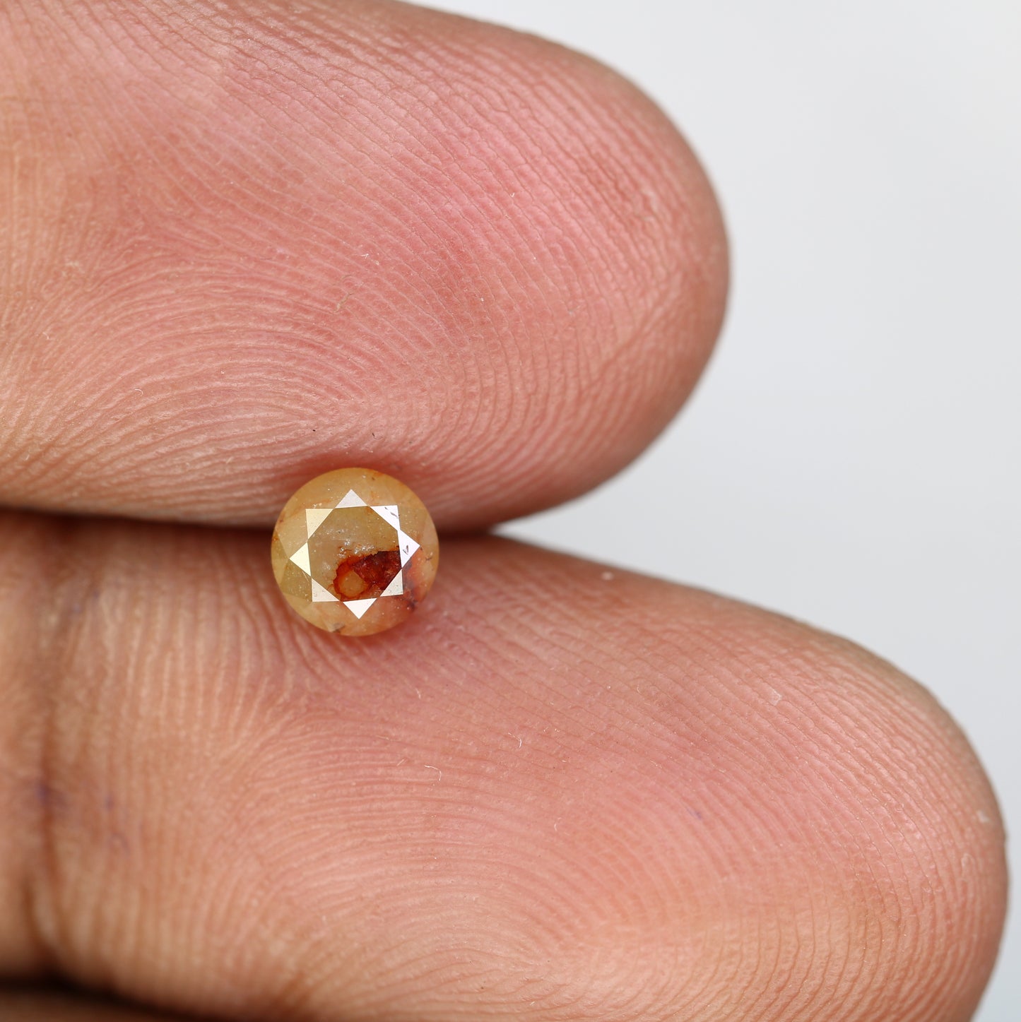 0.67 CT Peach Loose Natural Round Brilliant Cut Diamond for Proposal Ring - Unique Gemstone for Custom Jewelry Designs - JayKrishna Diamond