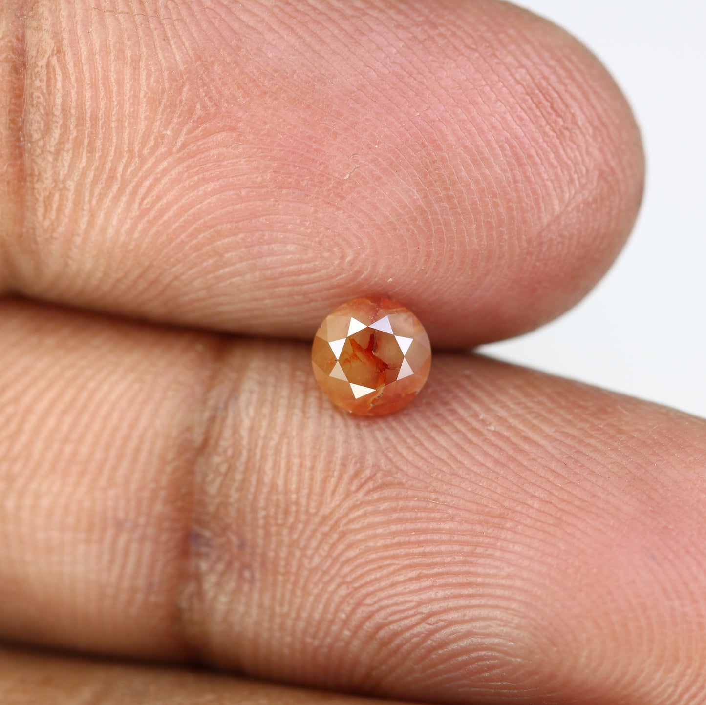 0.74 CT Fancy Red 5.10 MM Polished Round Brilliant Cut Diamond For Proposal Ring - JayKrishna Diamond