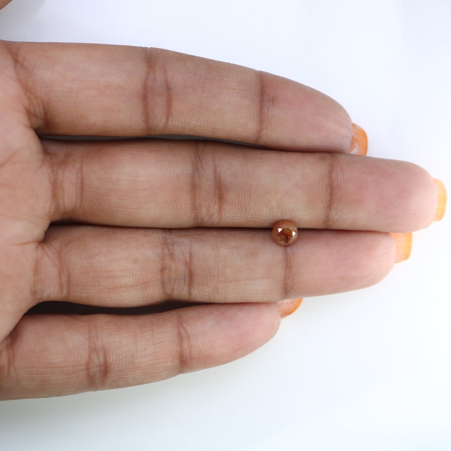 0.74 CT Fancy Red 5.10 MM Polished Round Brilliant Cut Diamond For Proposal Ring - JayKrishna Diamond