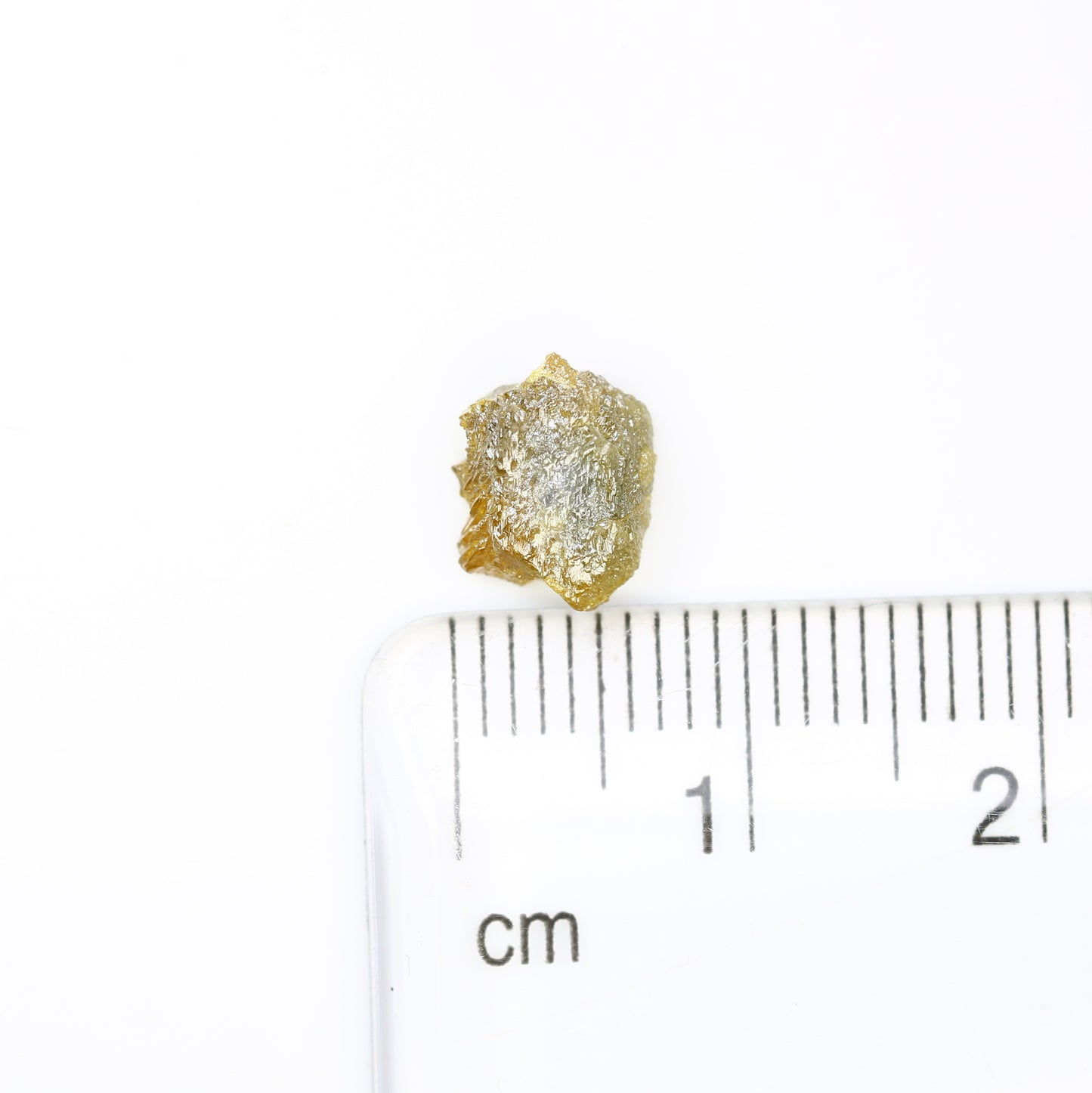 1.95 CT Raw Greenish Rough Uncut Irregular Shape Diamond For Wedding Ring - JayKrishna Diamond