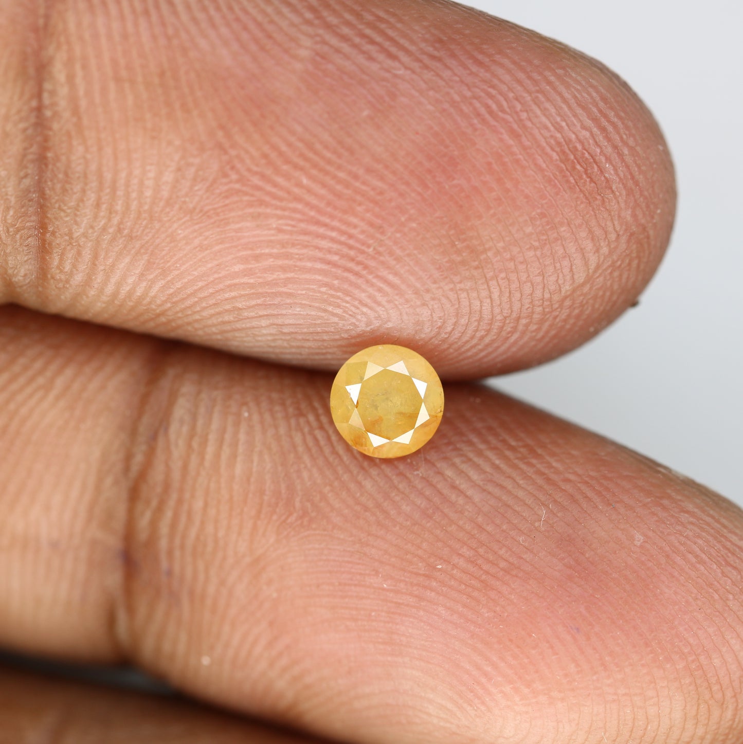 0.50 CT Light Yellow Loose Round Brilliant Cut Diamond For Engagement Ring - JayKrishna Diamond