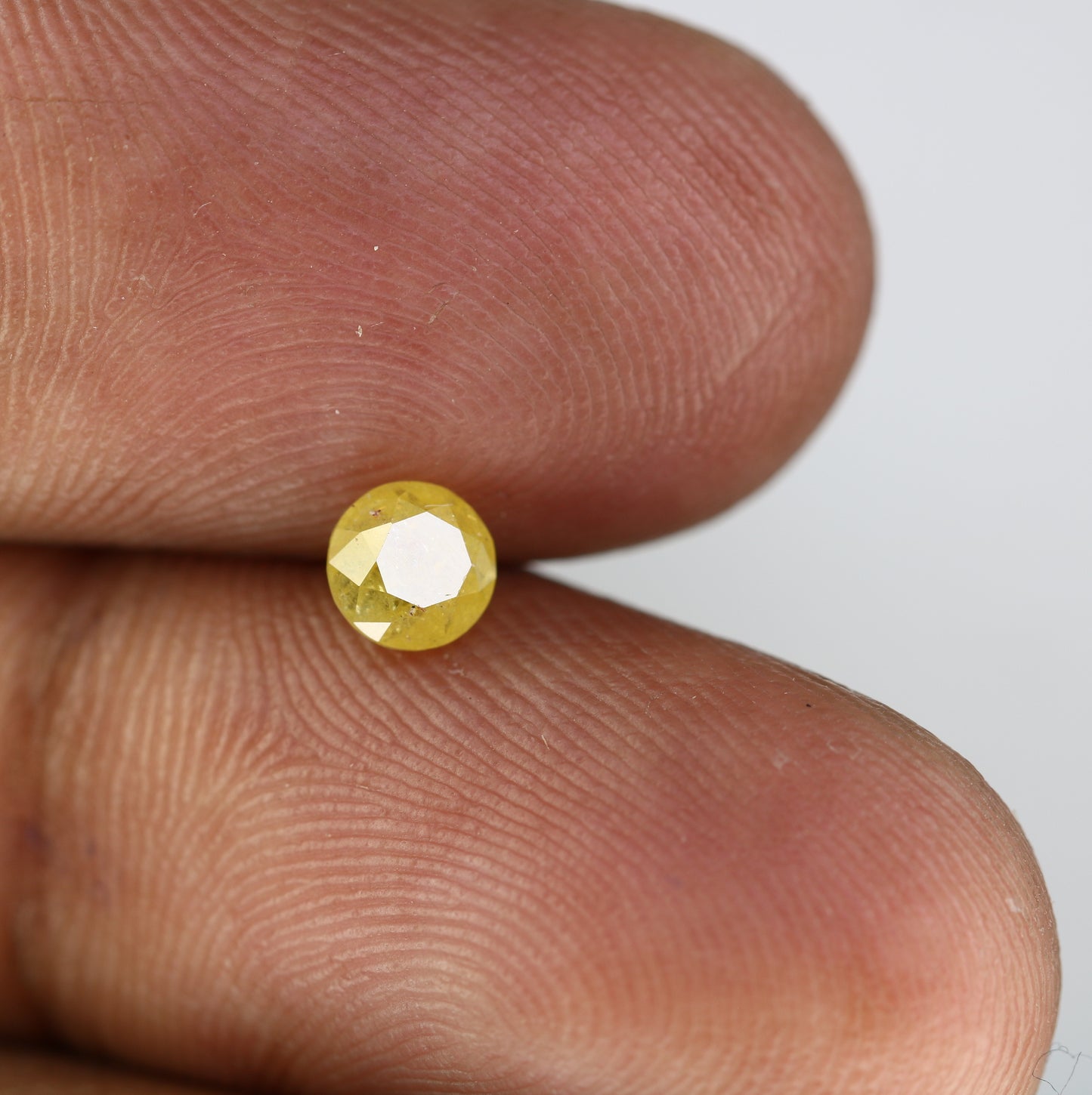0.58 CT Round Natural Brilliant Cut Yellow Diamond – Radiant Loose Gem for Custom Engagement Rings - JayKrishna Diamond
