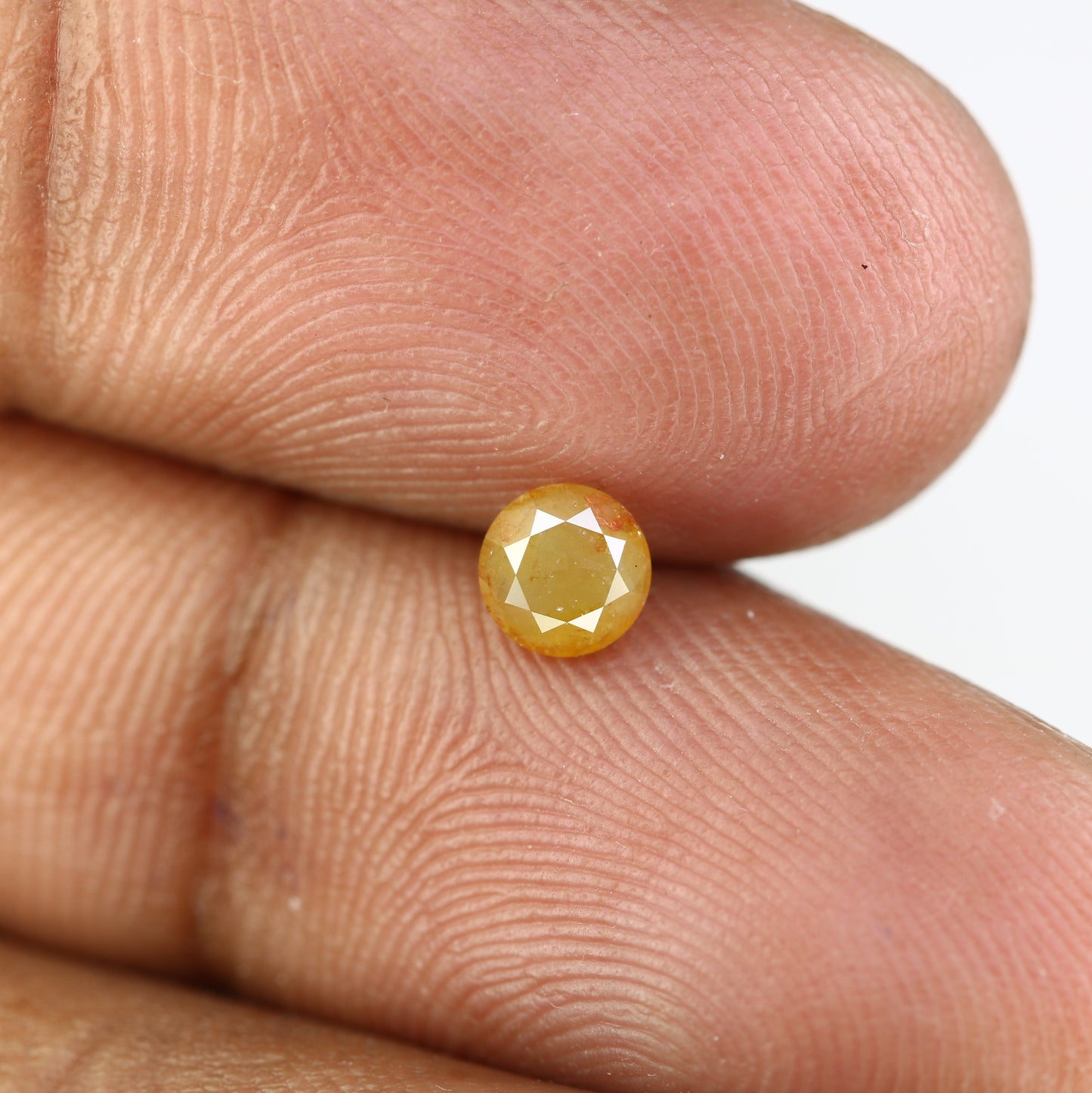 0.55 CT Brilliant Cut Round Yellow Natural Diamond For Engagement Ring - JayKrishna Diamond