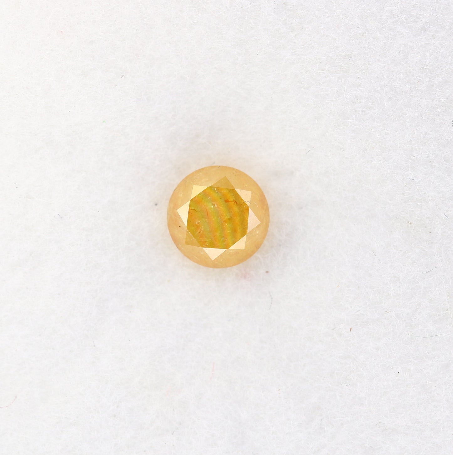 0.50 CT 4.50 x 3.50 MM Yellow Loose Round Brilliant Cut Natural Diamond For Engagement Ring - JayKrishna Diamond