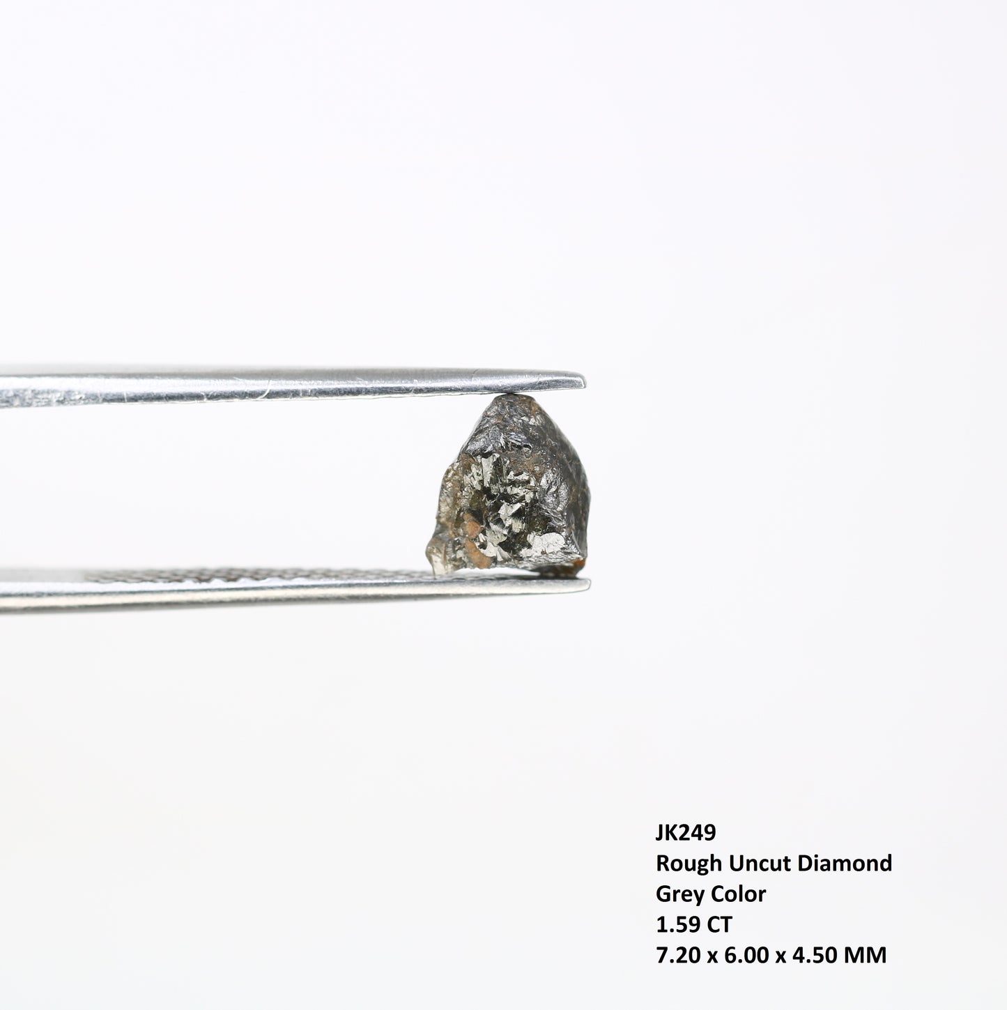 1.59 CT Rough Irregular Shape Uncut Raw Diamond For Statement Ring - JayKrishna Diamond