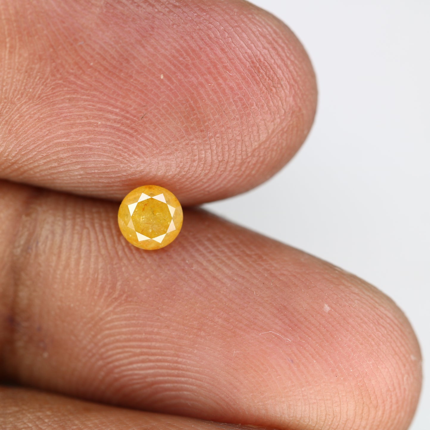0.50 CT 4.50 x 3.50 MM Yellow Loose Round Brilliant Cut Natural Diamond For Engagement Ring - JayKrishna Diamond