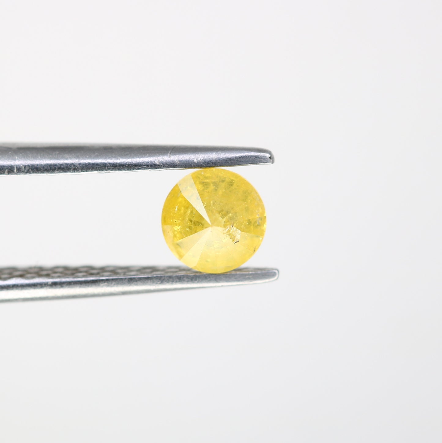 0.47 CT Round Brilliant Cut Natural Yellow Loose Diamond For Engagement Ring - JayKrishna Diamond