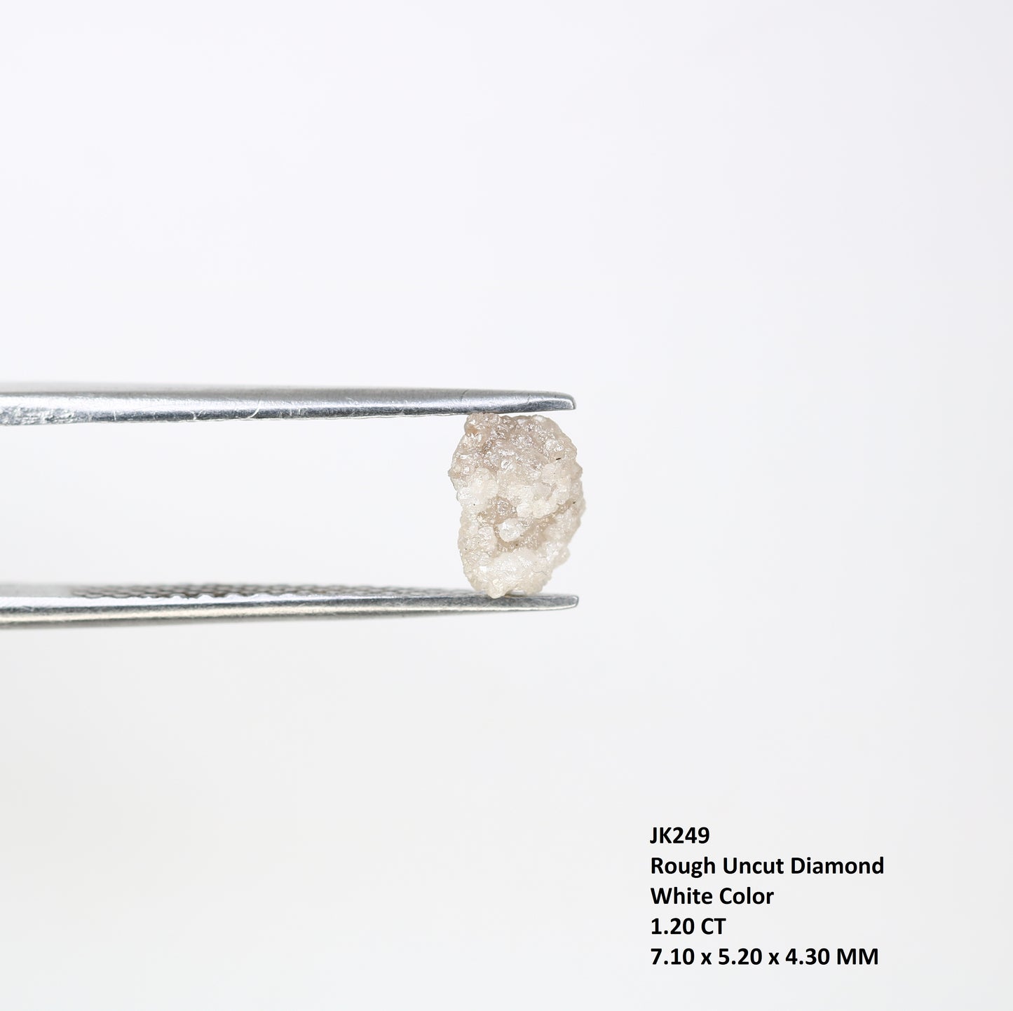 1.20 CT Rough Irregular Shape Natural White Color Raw Uncut Diamond For Wedding Ring - JayKrishna Diamond