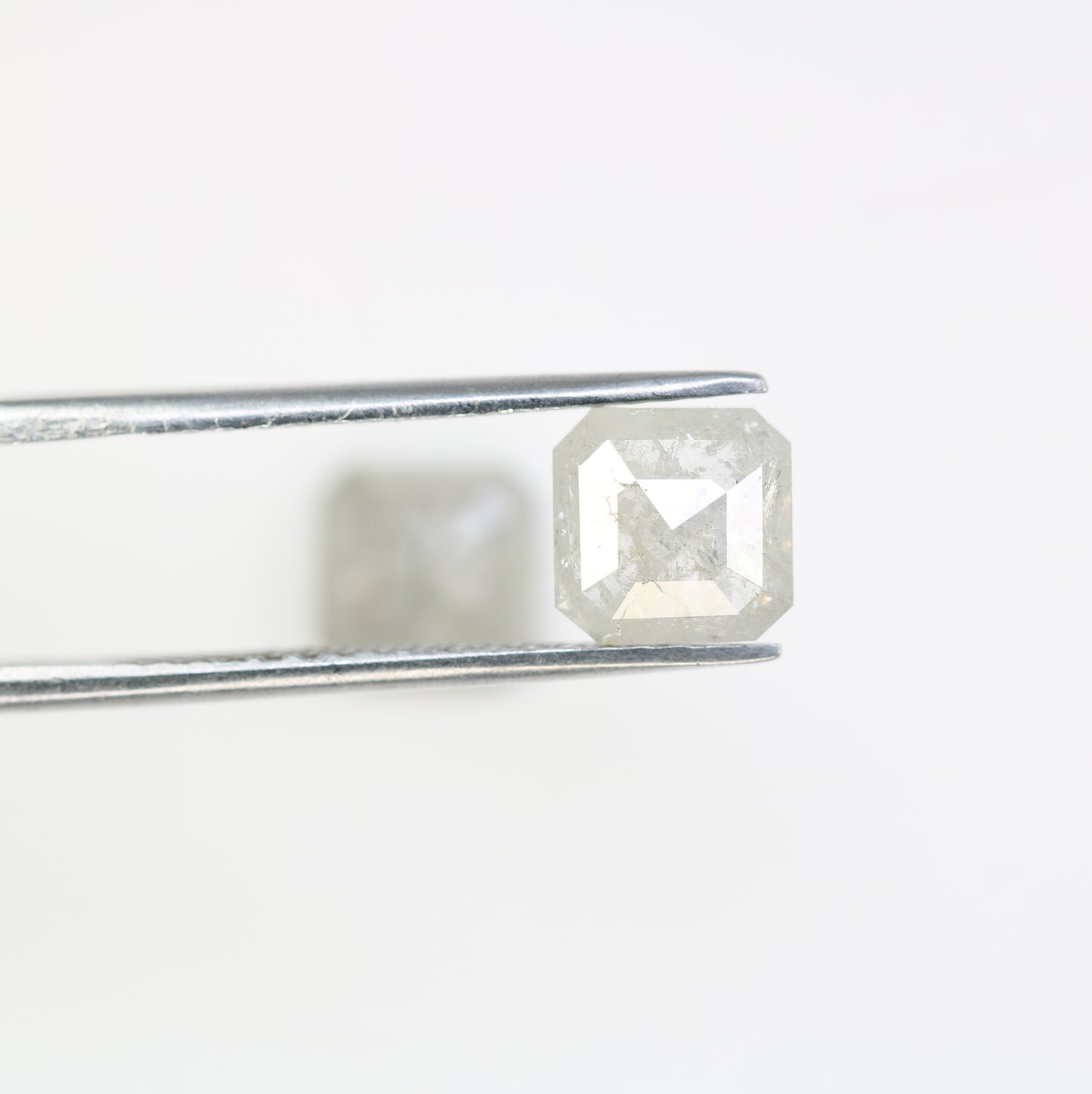3.00 CT White Grey Asscher Shape Loose Pair Diamond For Engagement Ring - JayKrishna Diamond