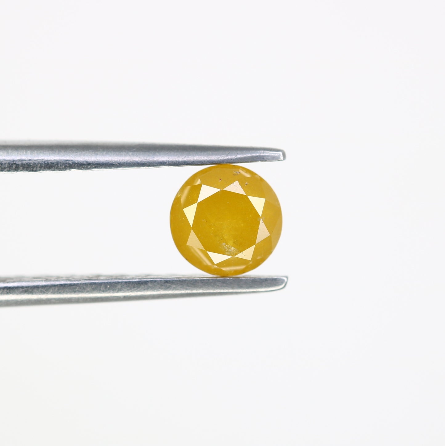 0.57 CT Natural Yellow Round Brilliant Cut Diamond – Stunning Loose Gem for Custom Engagement Rings - JayKrishna Diamond