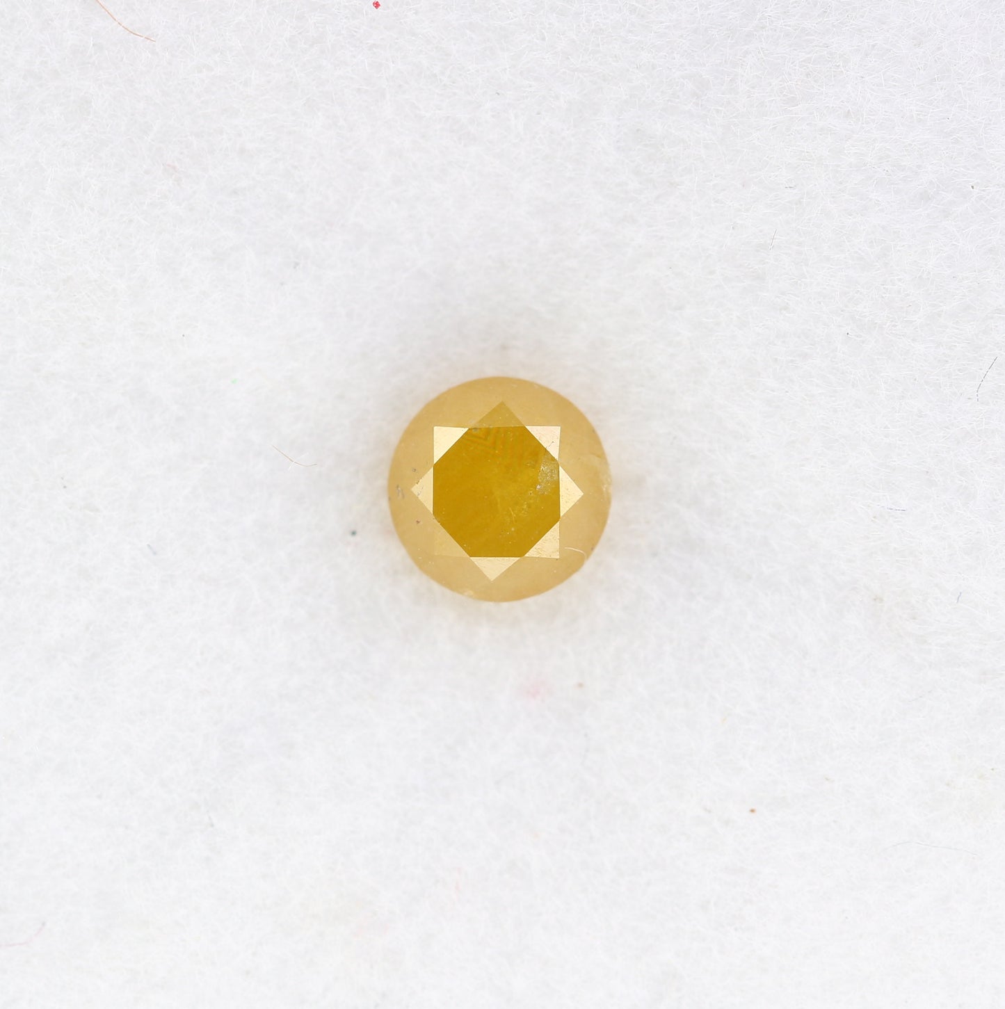 0.57 CT Natural Yellow Round Brilliant Cut Diamond – Stunning Loose Gem for Custom Engagement Rings - JayKrishna Diamond