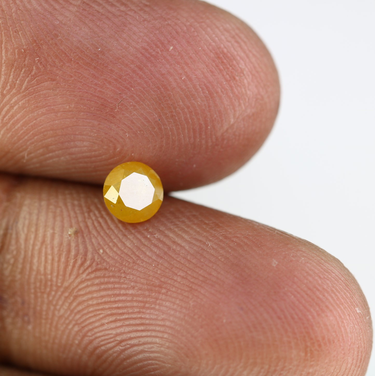 0.57 CT Natural Yellow Round Brilliant Cut Diamond – Stunning Loose Gem for Custom Engagement Rings - JayKrishna Diamond
