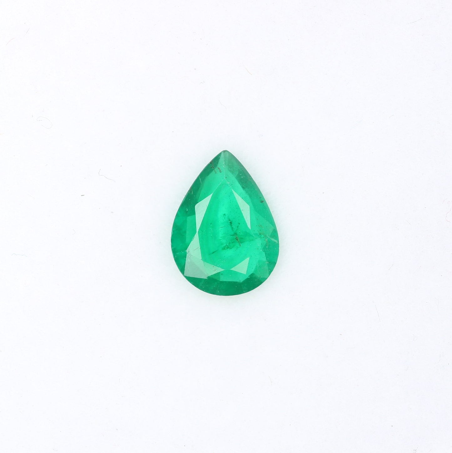 0.74 CT Green Stone Emerald Gemstone 8.10 MM Pear Cut For Engagement Ring - JayKrishna Diamond