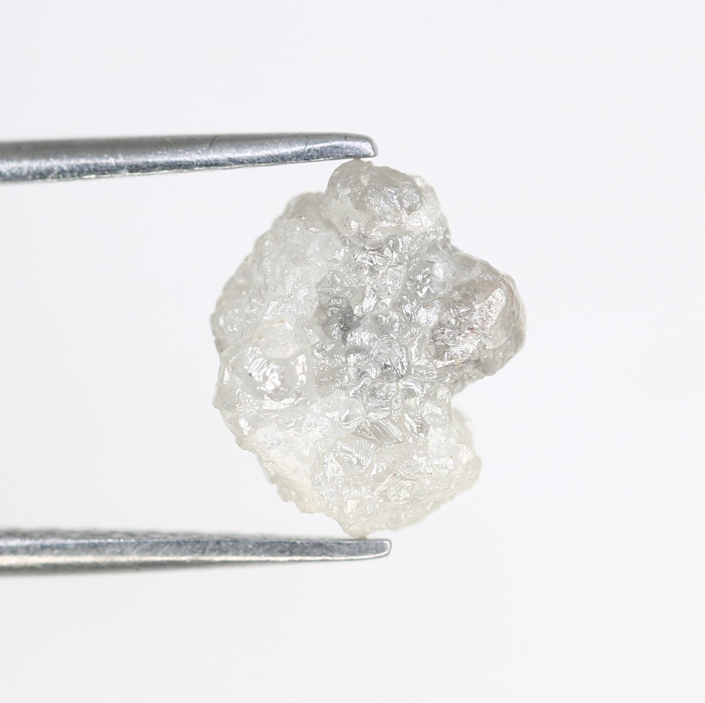 2.90 Carat 10 MM Raw Diamond White Rough Natural Loose Uncut Diamond For Wedding Ring - JayKrishna Diamond