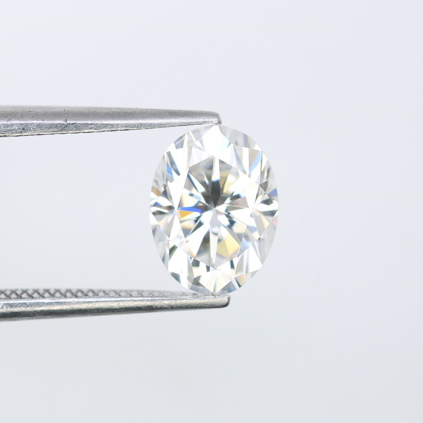 1.44 CT Moissanite Gemstone Oval Cut White Gemstone For Engagement Ring - JayKrishna Diamond