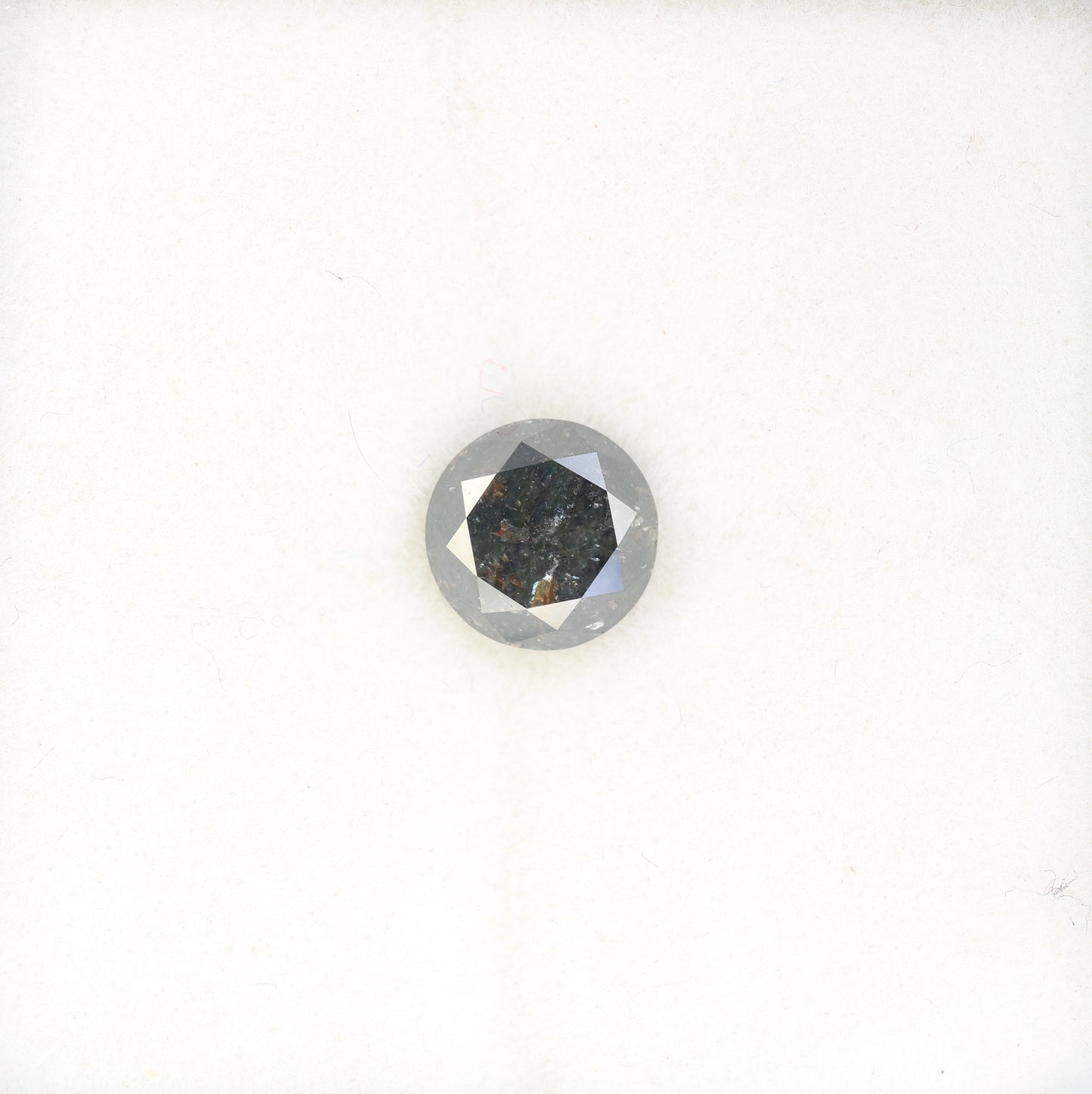 1.29 Carat Natural Salt And Pepper Round Brilliant Cut Diamond For Engagement Ring - JayKrishna Diamond