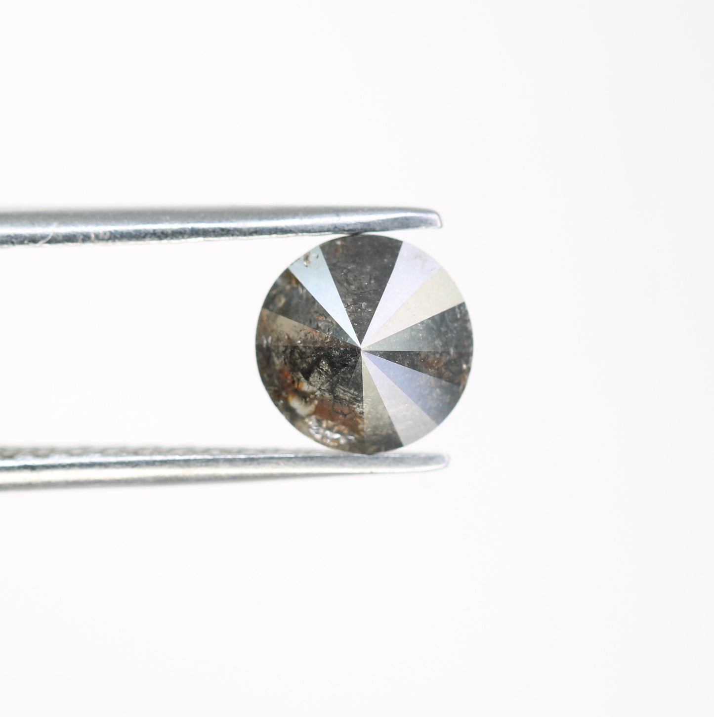 1.29 Carat Natural Salt And Pepper Round Brilliant Cut Diamond For Engagement Ring - JayKrishna Diamond