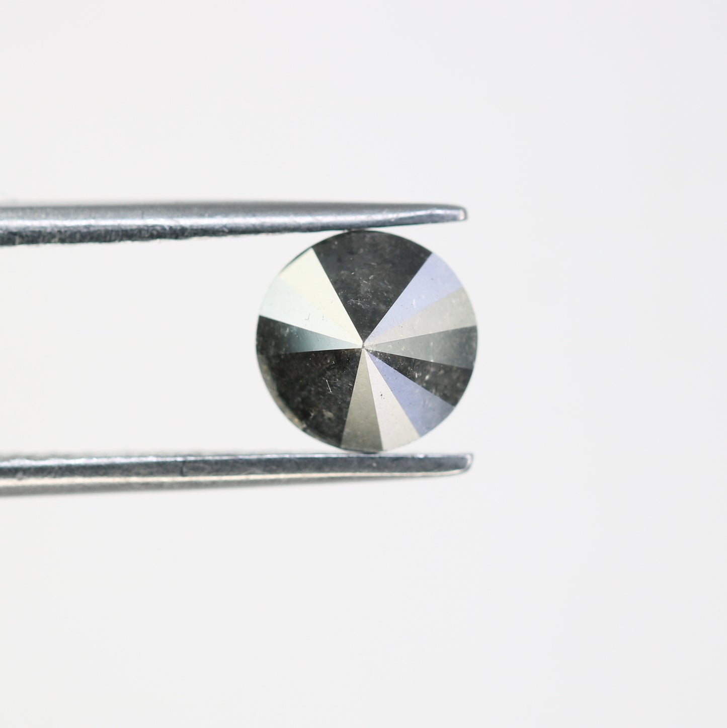 1.14 Carat Black Round Brilliant Cut Salt And Pepper Diamond Ring - JayKrishna Diamond