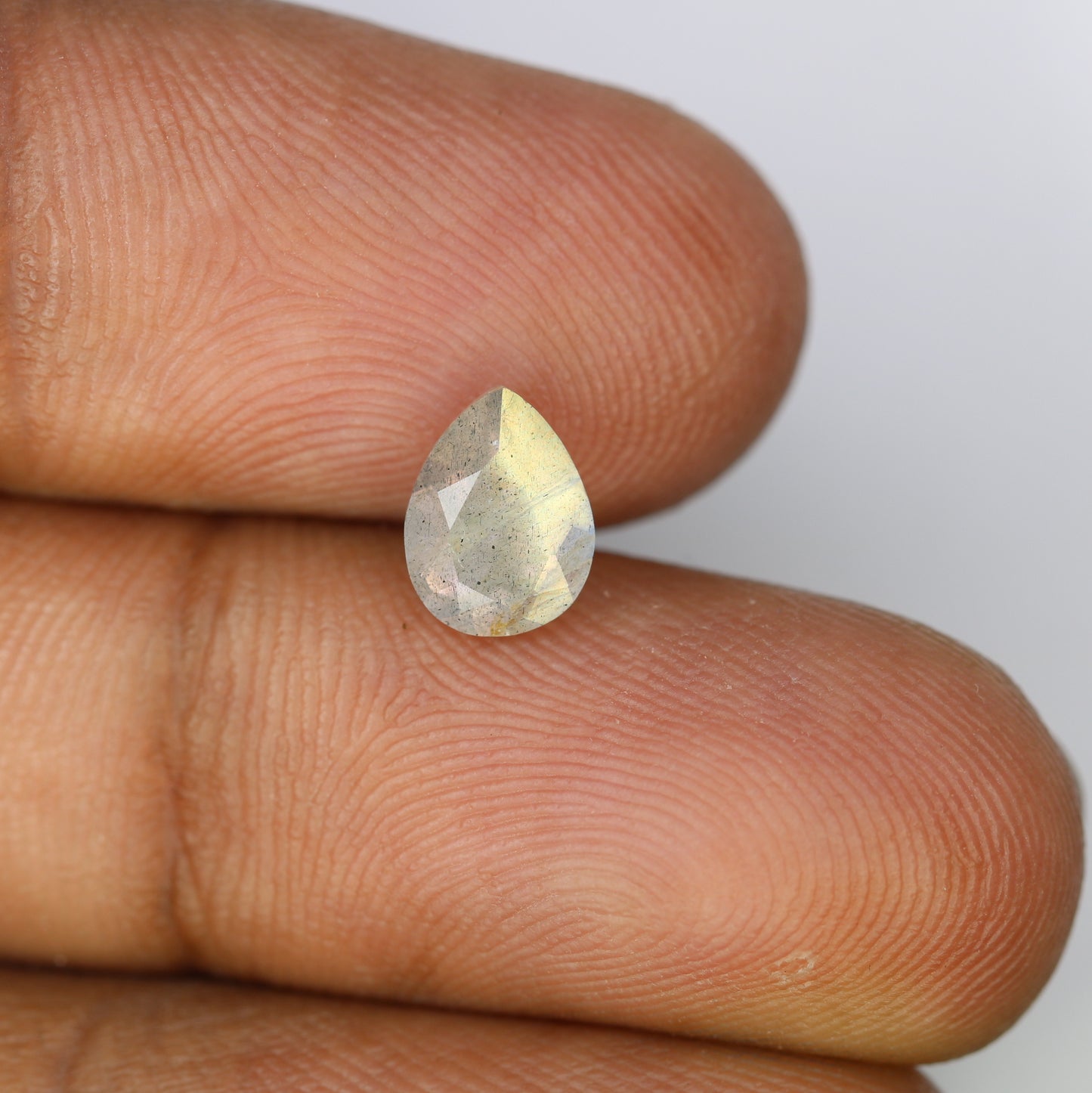 Enchanting Elegance: Unveil Romance with our 1.14 CT Pear-Shaped Labradorite Gemstone, Perfect for Your Dream Engagement Ring! - JayKrishna Diamond