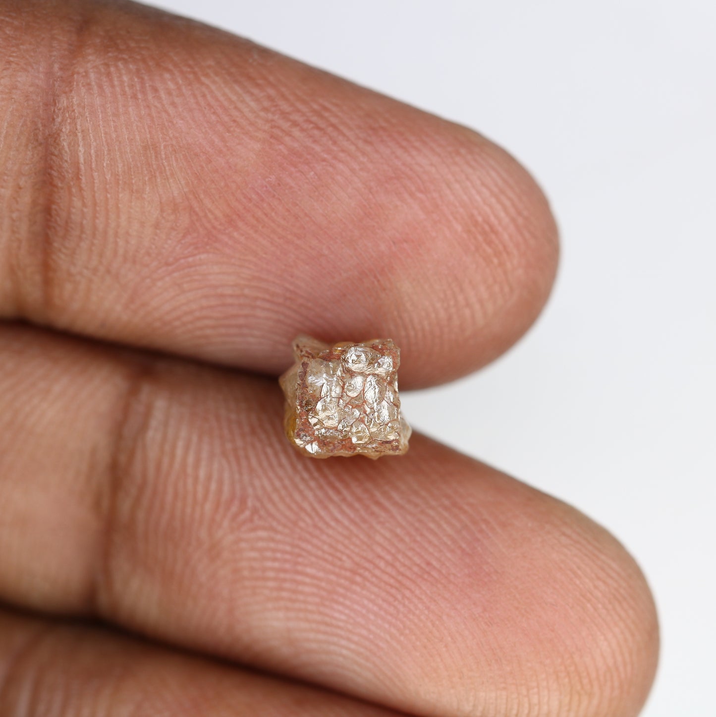 2.53 Carat Peach Color Natural Loose Uncut Raw Rough Diamond For Diamond Ring - JayKrishna Diamond